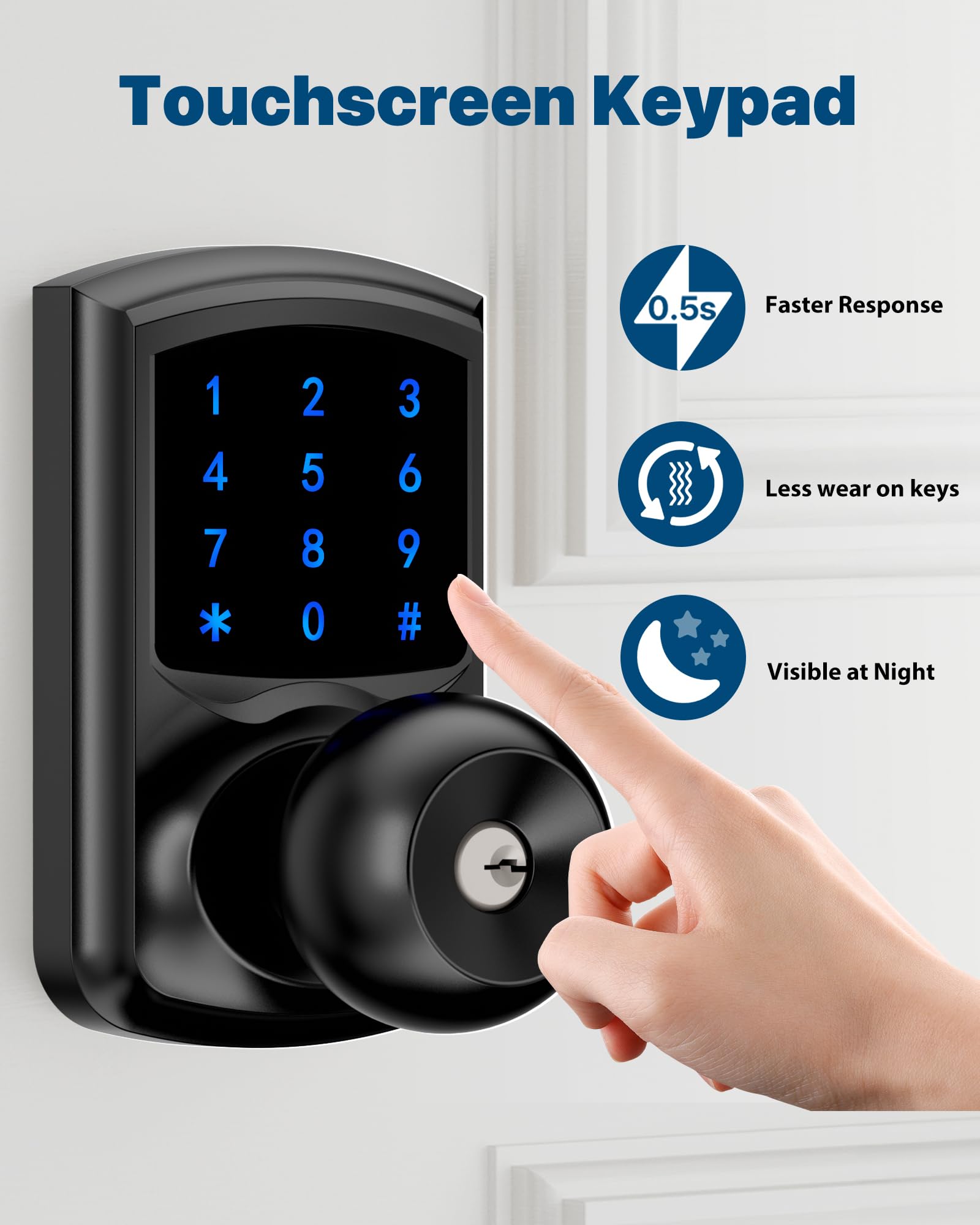 Ahfiwaso LAH0712H028 Electronic-Door-Locks - View #4
