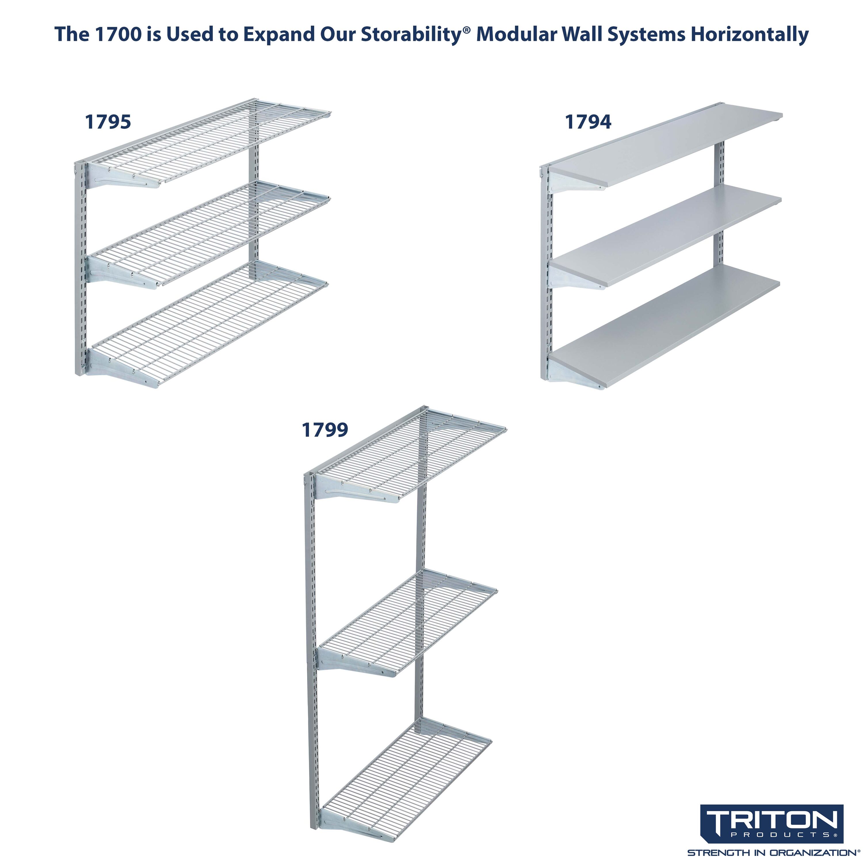 Triton Products 1700 Wire-Closet-Hardware - View #3