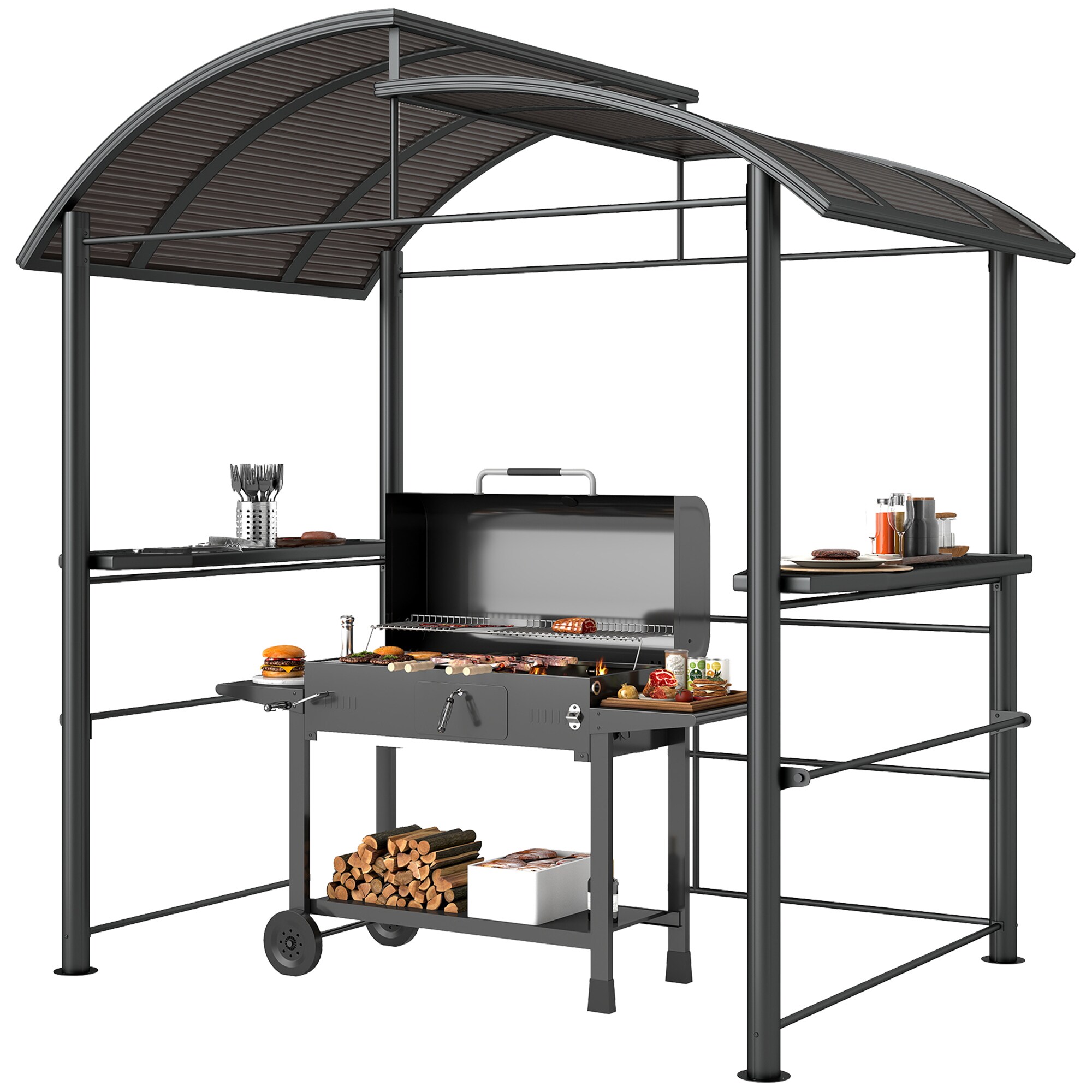 LUXEYARD DS-M-BAC06915 Wood-Resin-Gazebos - View #2