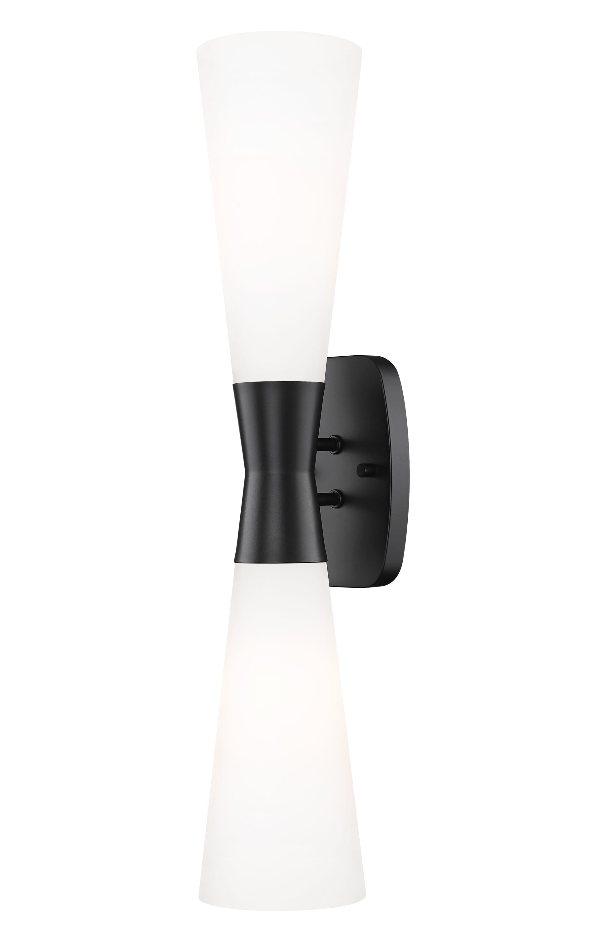 Z-Lite Emrys Matte Black 24 in 2 Light Wall Sconce