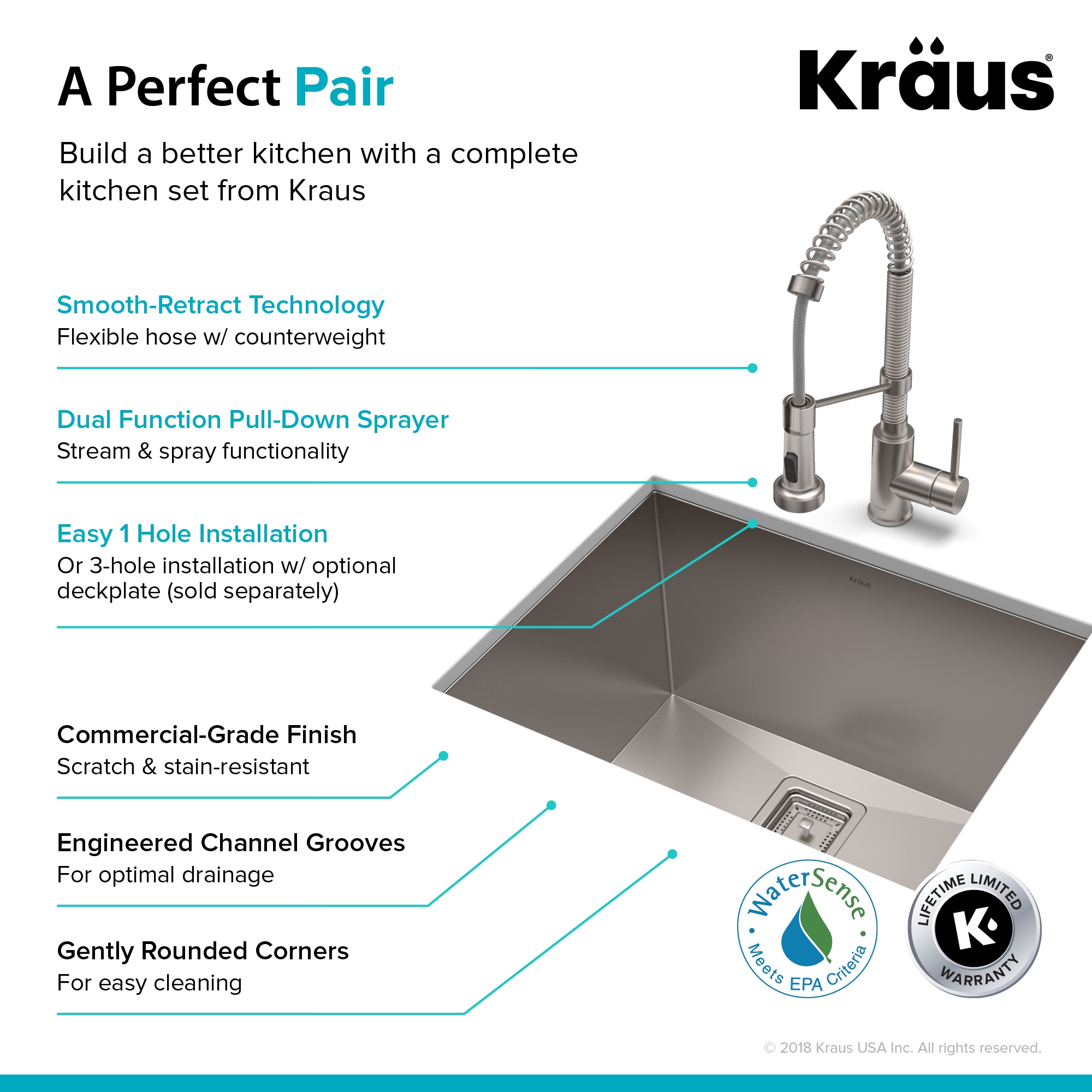 Kraus KHU24L-1610-53SS Laundry-Tubs-Utility-Sinks - View #6