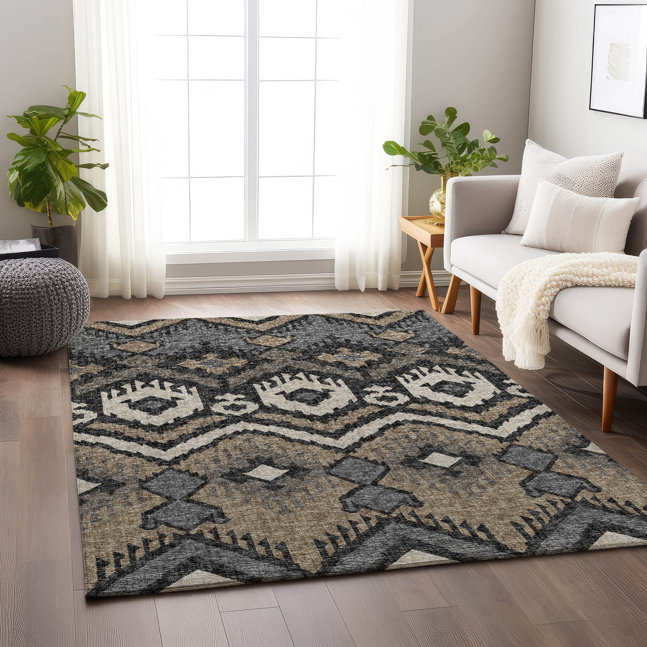 Addison Rugs AMF108DE8X10 Mayfield AMF108DE 8 x 10 (ft) Loomed Polyester Desert Rectangular Indoor Abstract Machine washable Area rug