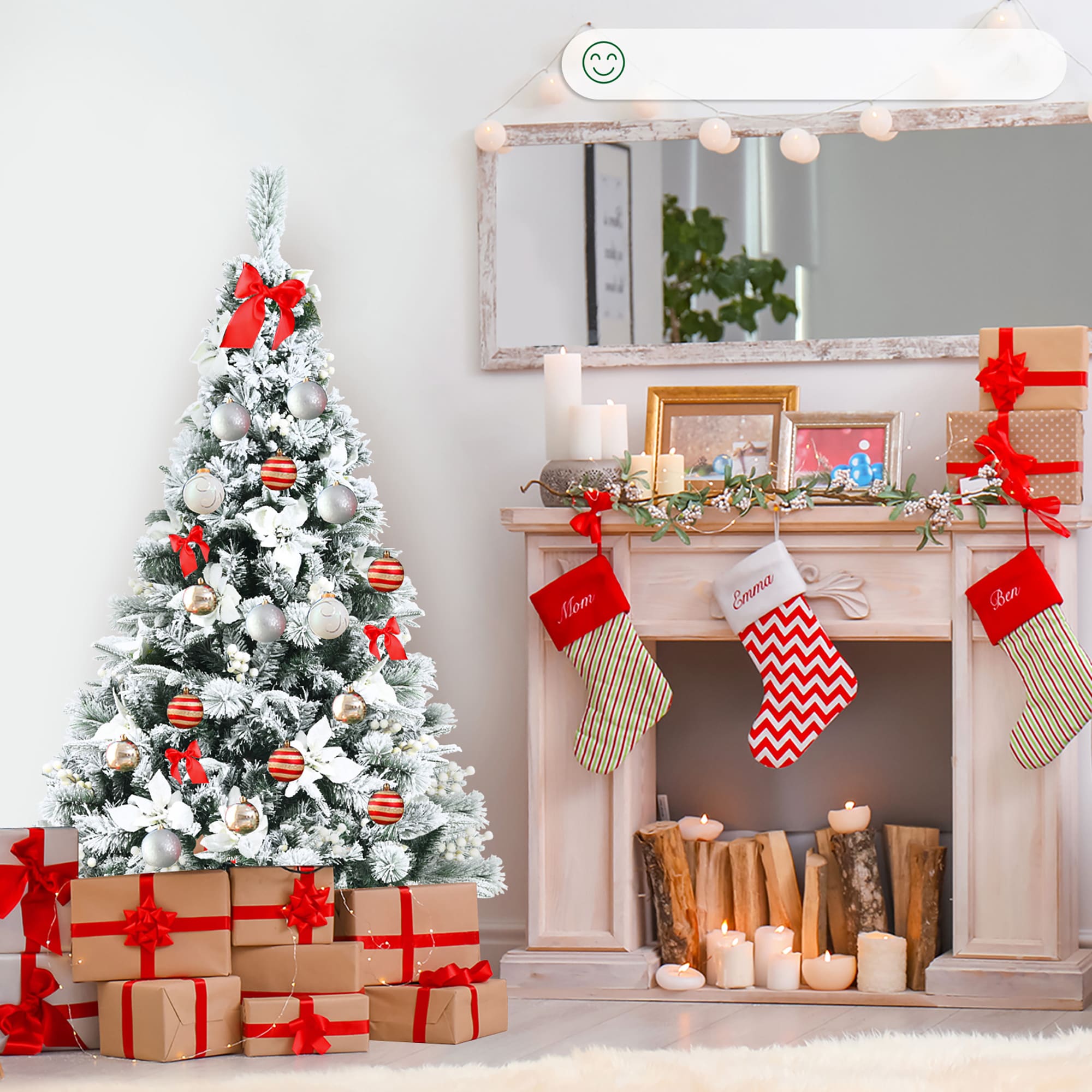 Costway CM23504 Artificial-Christmas-Trees - View #6