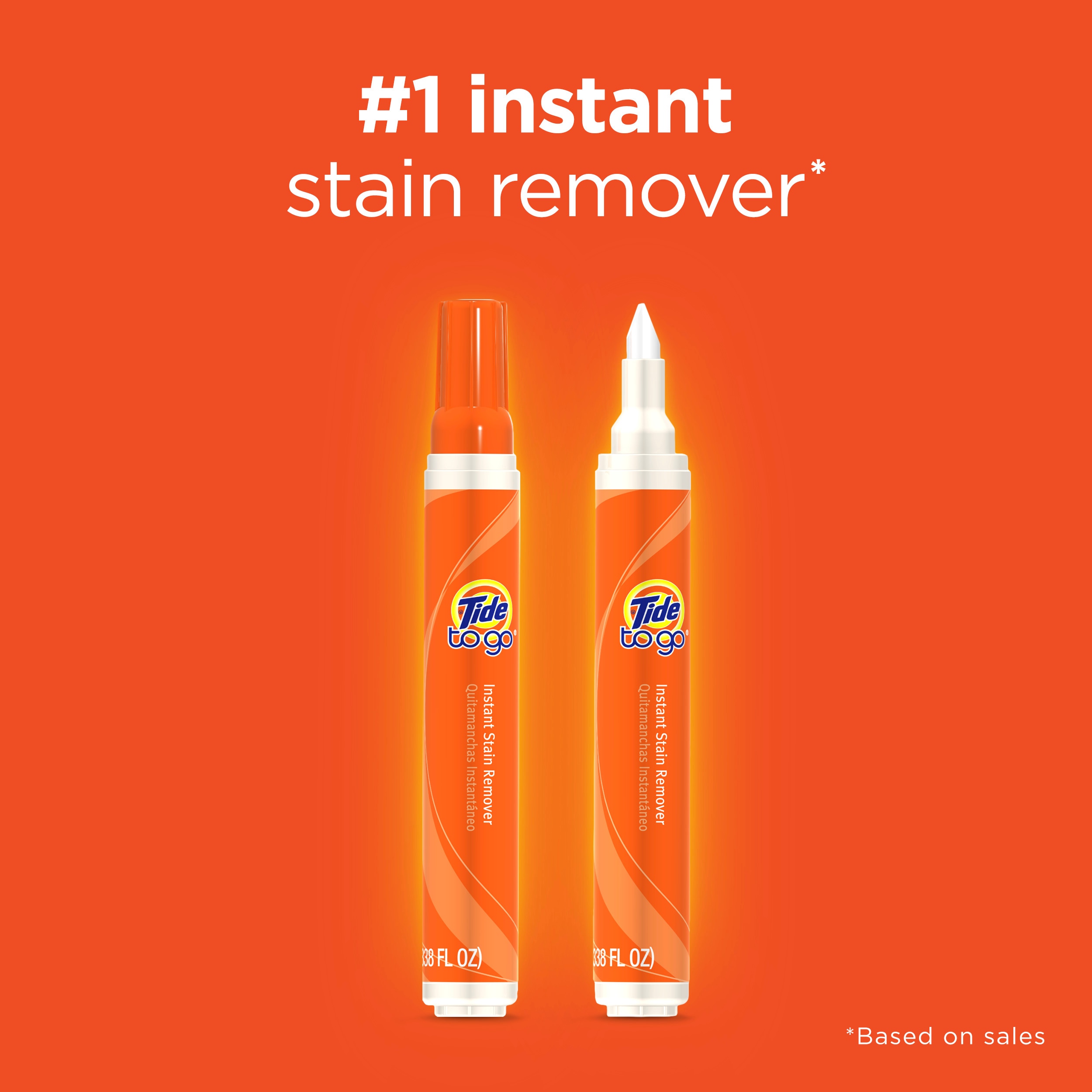 Tide Pens to Go Instant Stain Remover 10ml0.33 fl oz. - Pack of 24