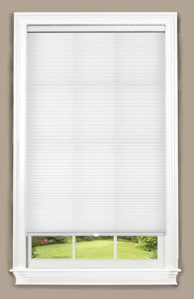 allen + roth 52-in x 64-in White Light Filtering Cordless Cellular shade Shade