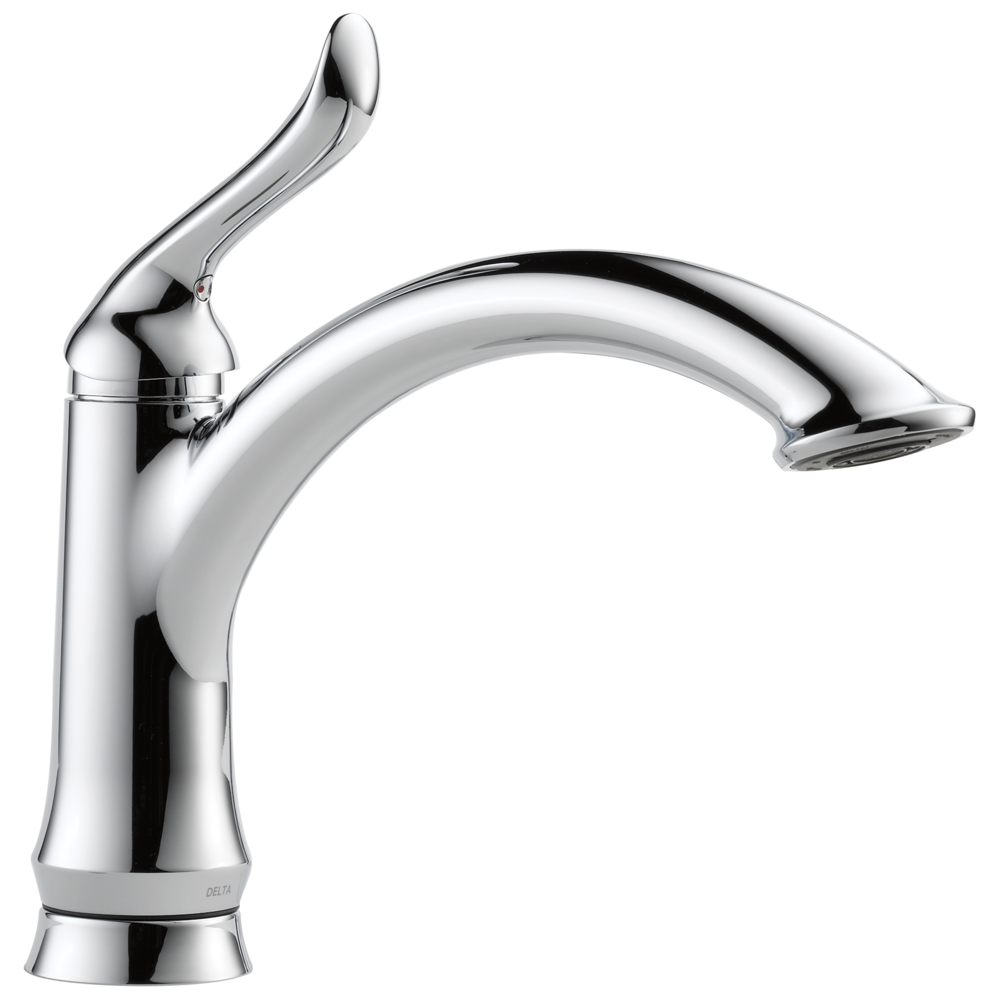 Delta Linden Chrome Single Handle Kitchen Faucet (Deck Plate Included) in the Kitchen Faucets