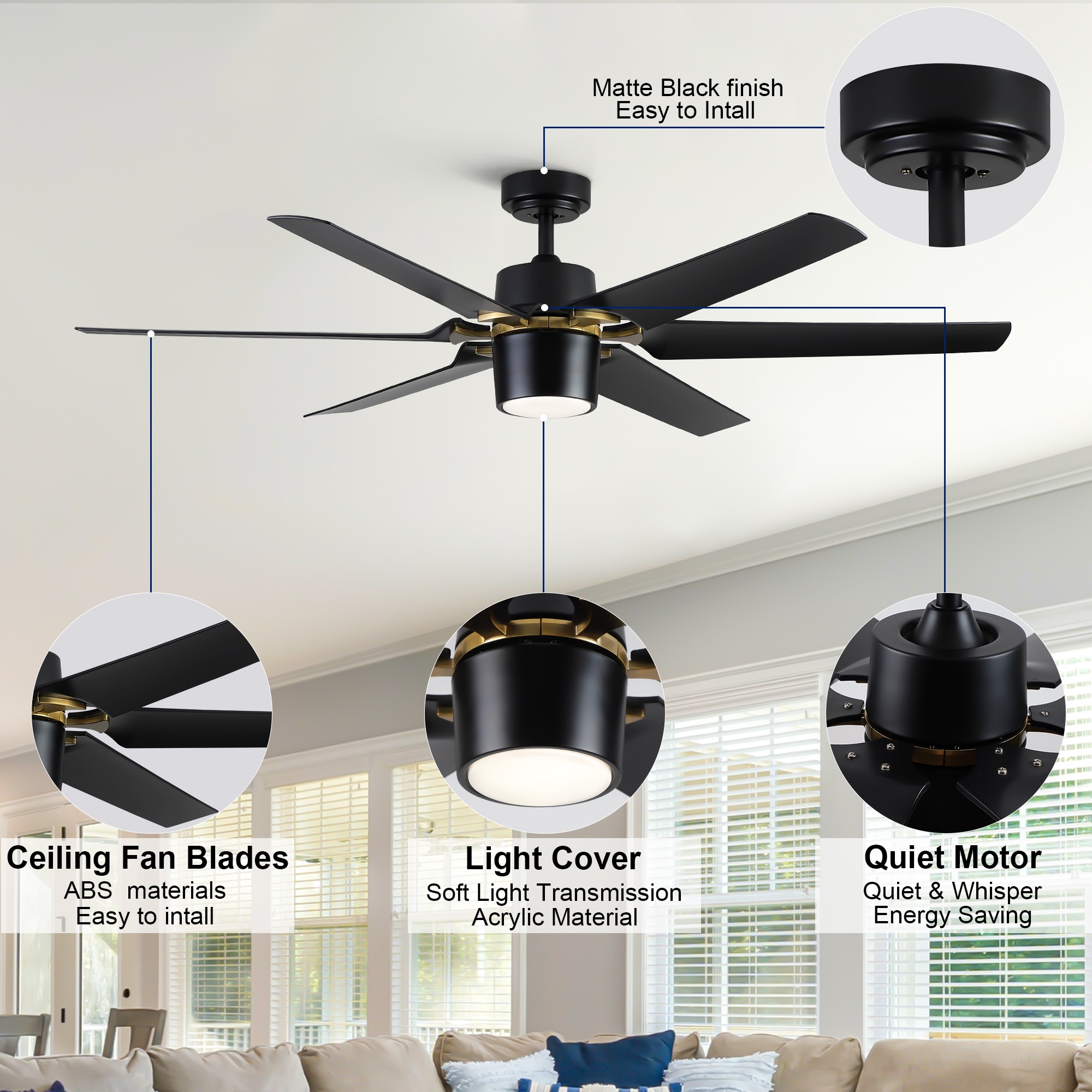 YUHAO LSDC1127BK60 Ceiling-Fans - View #17