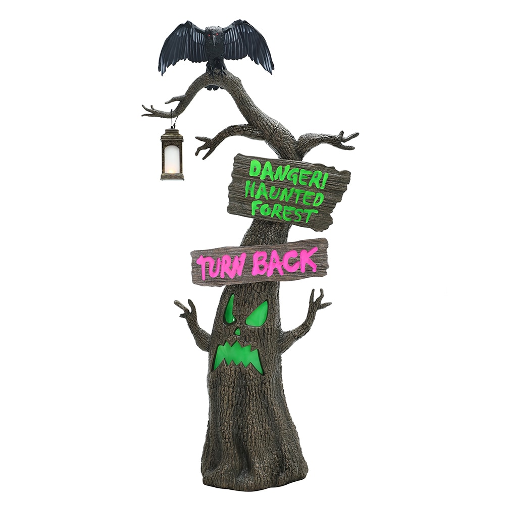 Haunted Living 5125080 7.0-ft Freestanding Screeching Lighted Tree Animatronic