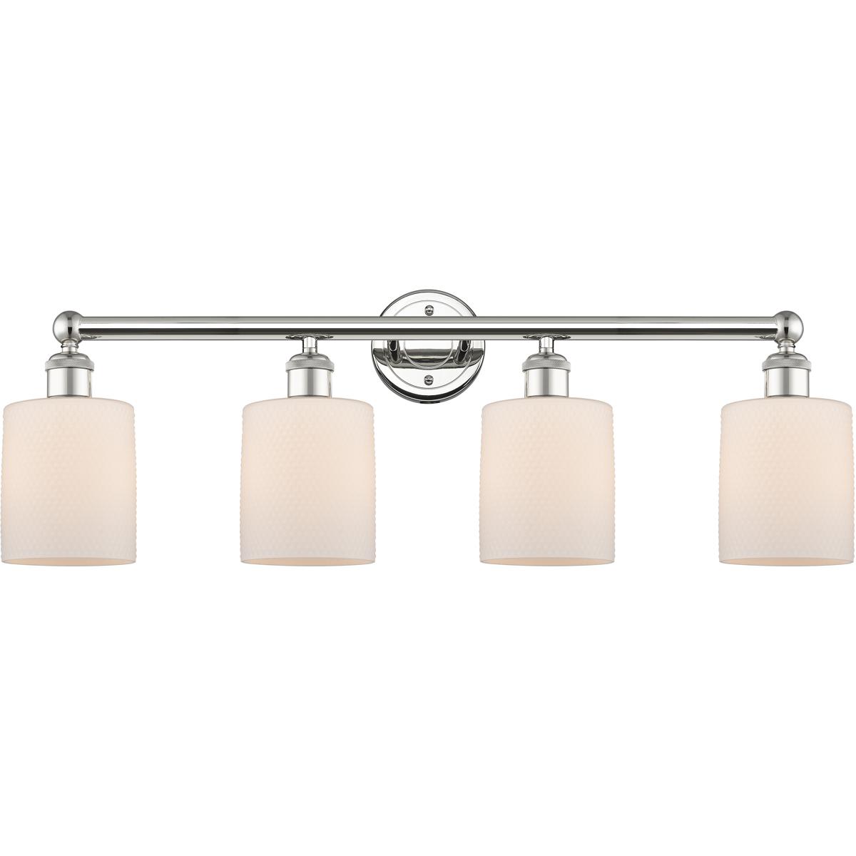Innovations Lighting - 616-4W-PN-G111 Cobbleskill Bathroom Vanity Light Polished Nickel