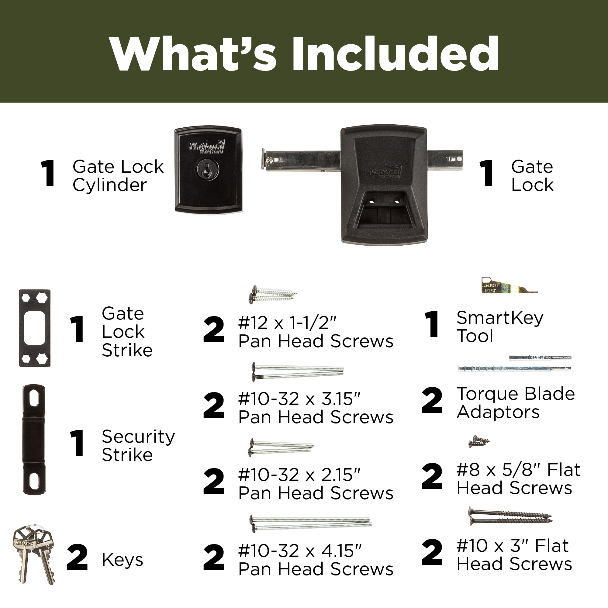 National Hardware N109-080 Gate-Hardware - View #3