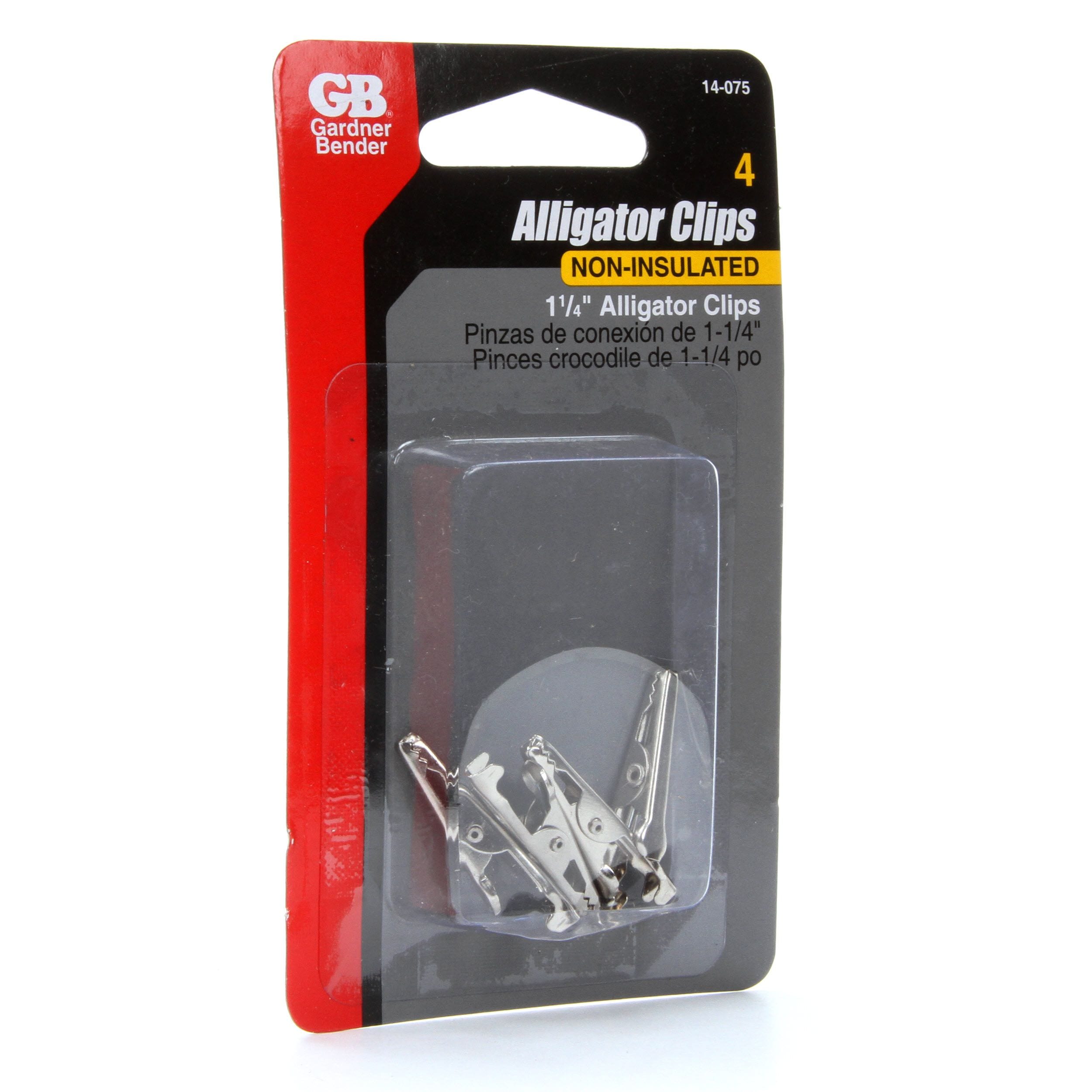 22-14 AWG 1-1/4 in. Non-Insulated Alligator Clip (4-Pack)