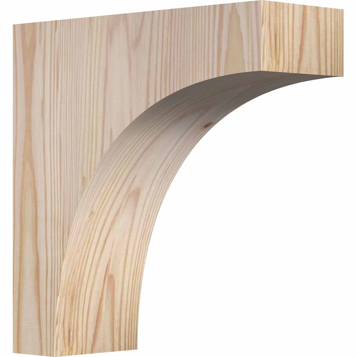 Ekena Millwork COR04X10X10HUN00SDF 3.5-in x 10-in x 10-in Huntington Unfinished Douglas fir Wood Paintable/Stainable Corbel