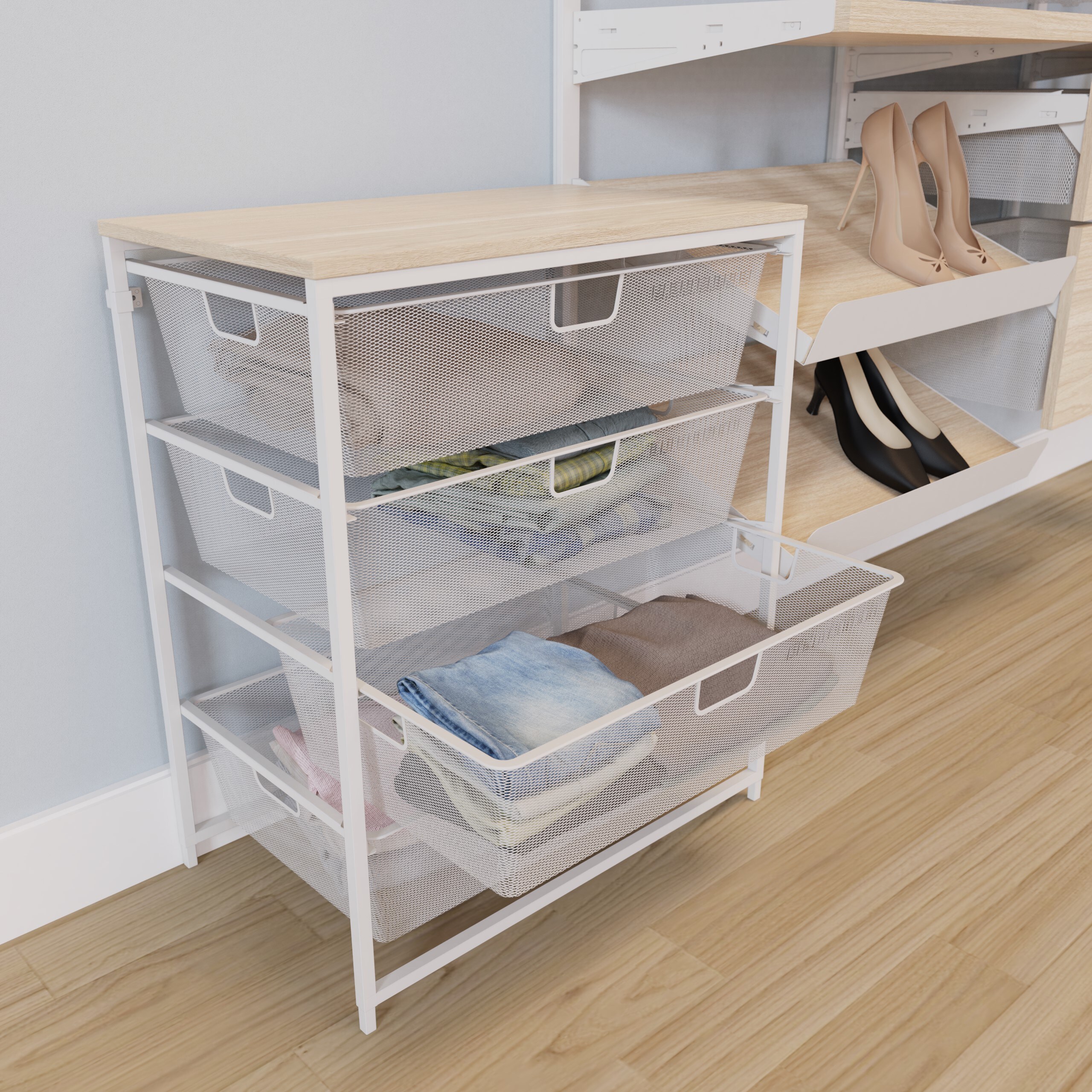 Origin 21 24.57-in x 29.33-in x 15-in White Steel Drawer Kit