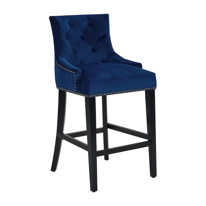 Upholstered Bar Stool In The Stools, Navy Upholstered Bar Stools