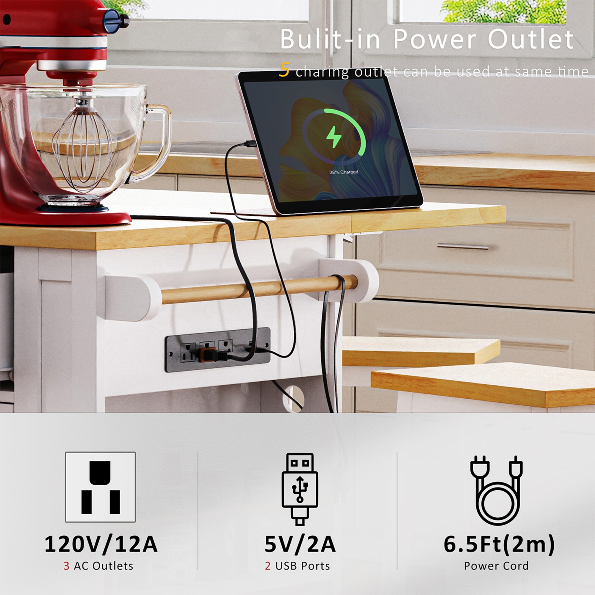 SINOFURN SYB260050WT Kitchen-Furniture - View #7