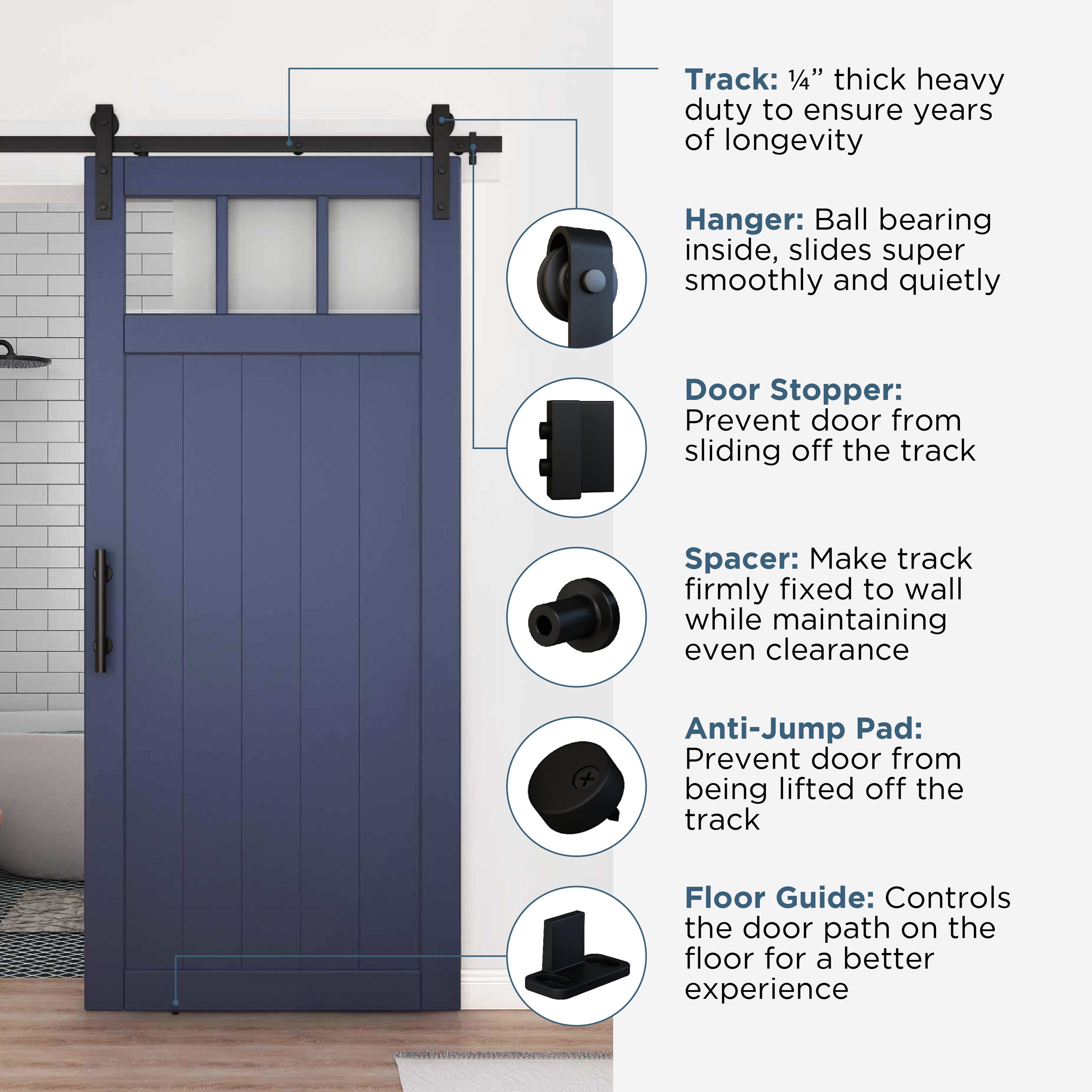 National Hardware N700-003 Barn-Door-Roller-Kits - View #5