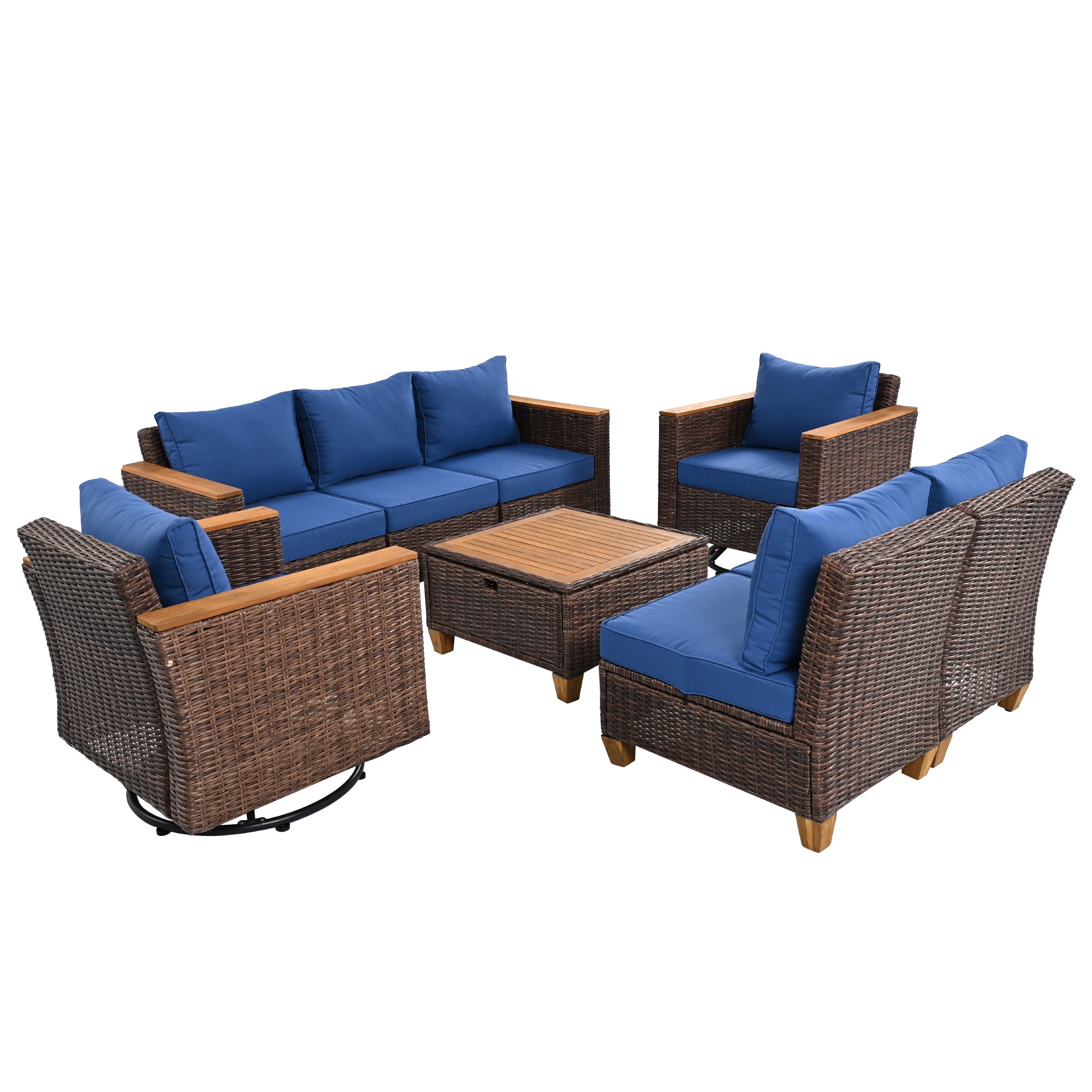 SINOFURN SYB260079BL Patio-Sofas-Daybeds - View #10