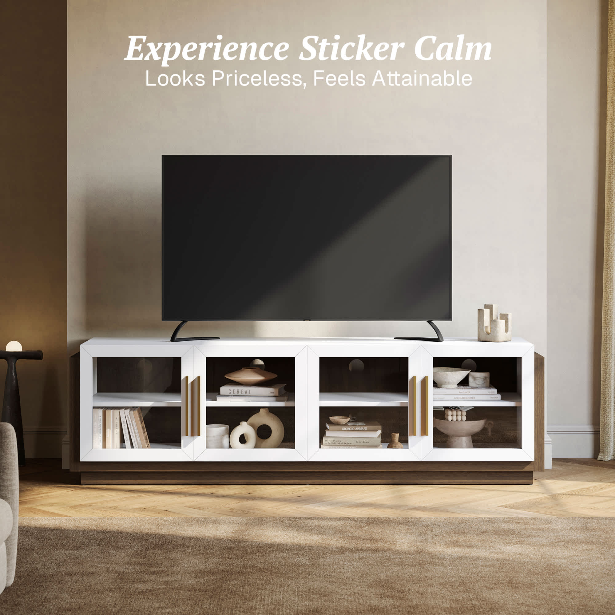 Belleze 014-HG-41020-WH Tv-Stands - View #4