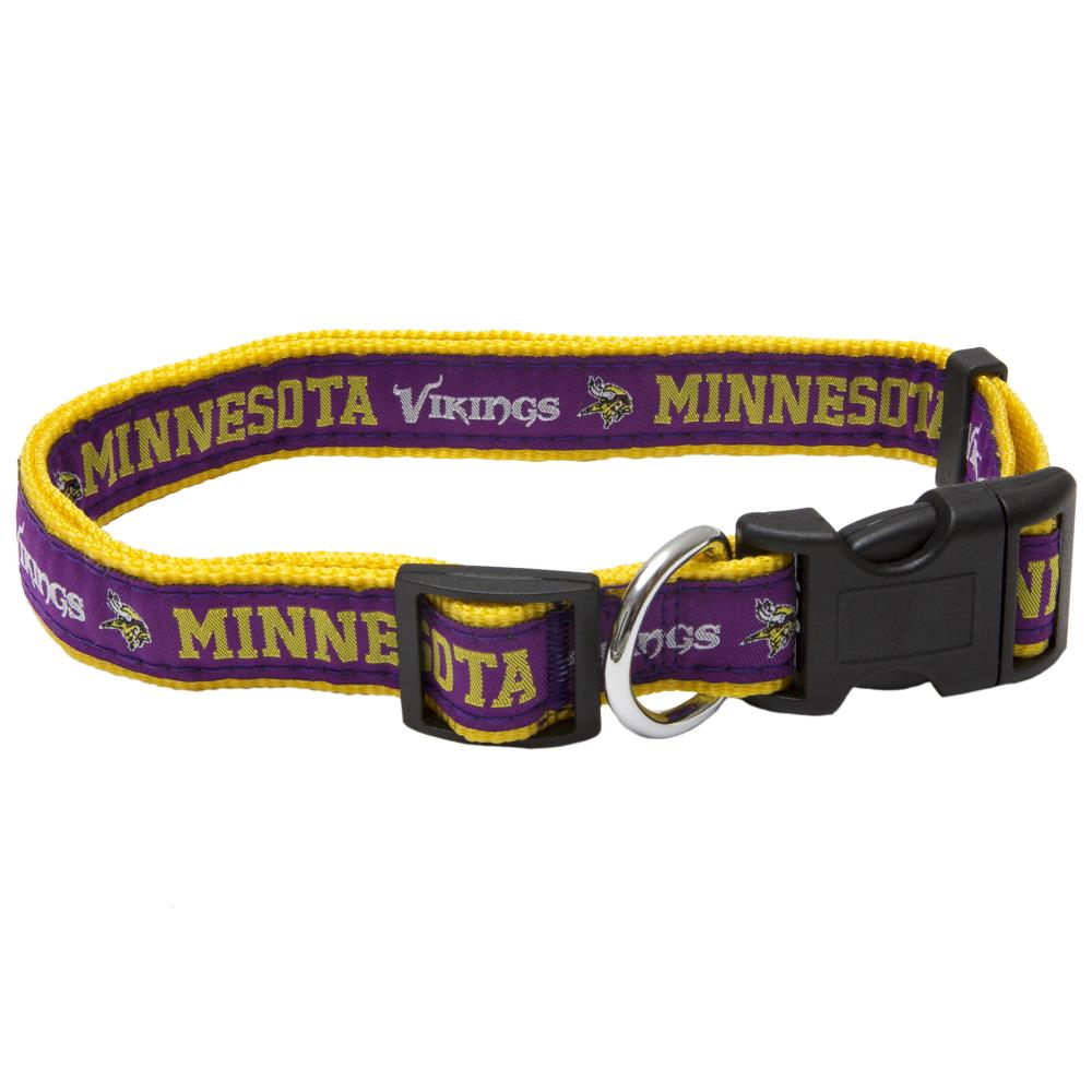 Minnesota Vikings Purple Dog Collar, Large | - Pets First MIN-3036-LG