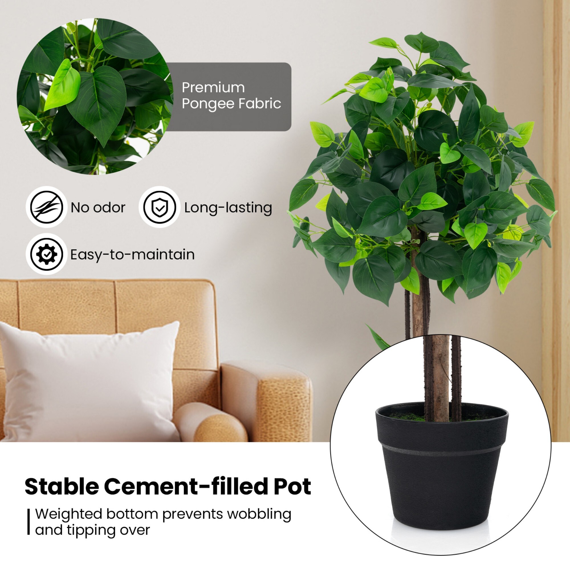 Poinic CWZH10236 Artificial-Plants-Trees - View #5