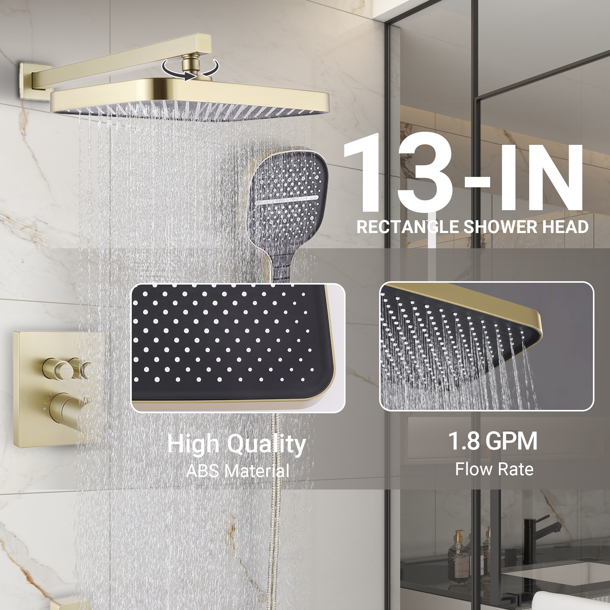 Mondawe MD-RB1234 Showerhead-Bar-Panels - View #3
