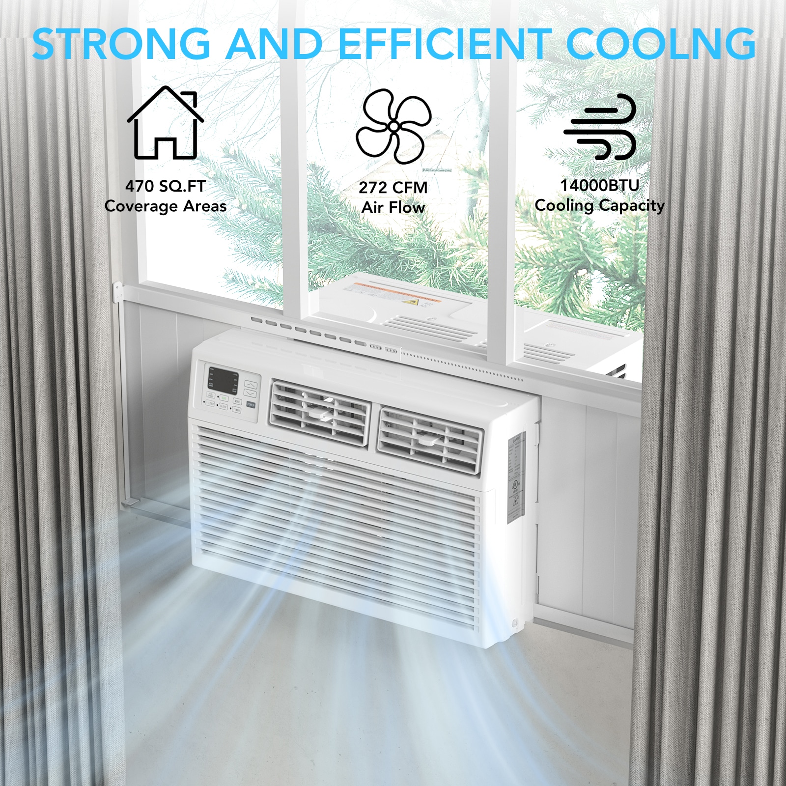 COWSAR LSA8514WAC14K Window-Air-Conditioners - View #4