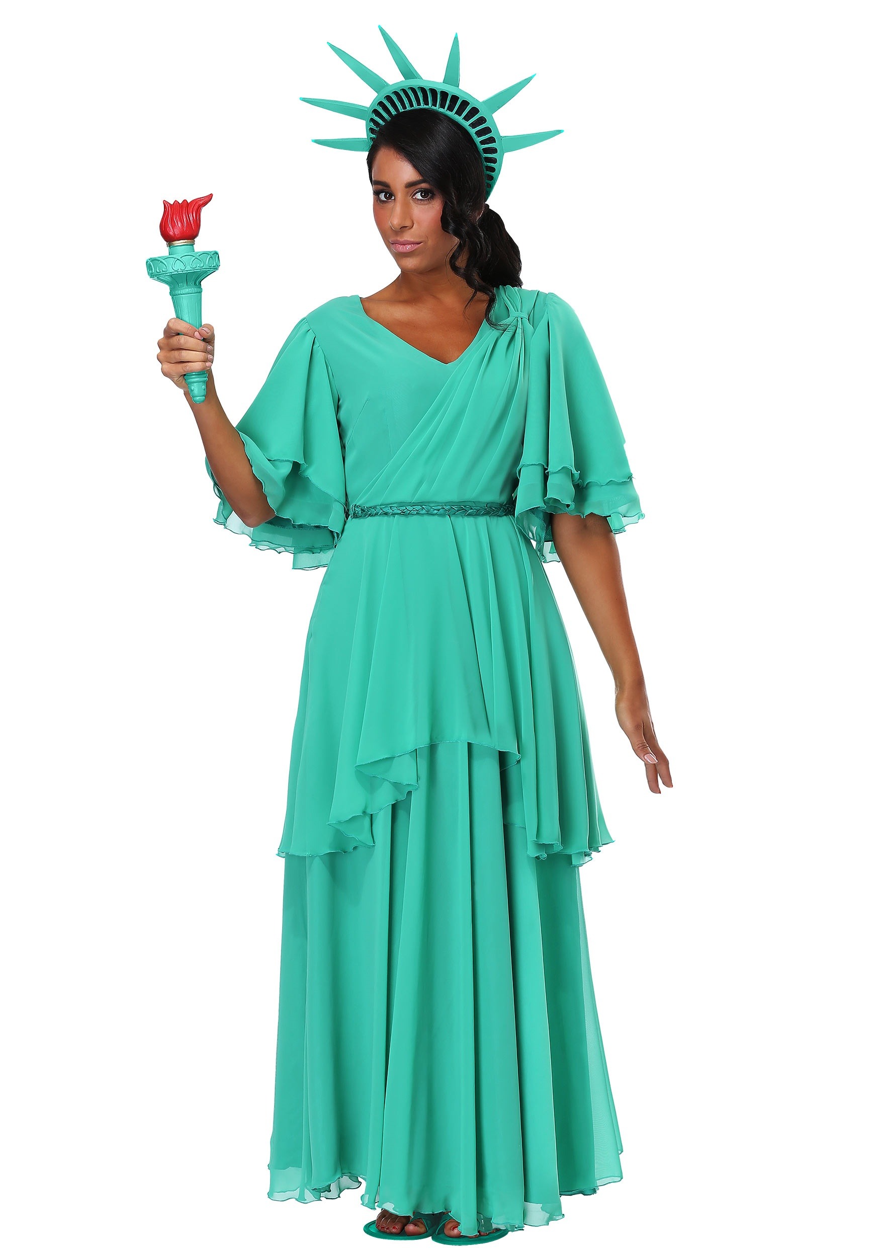 Plus Size NY Statue of Liberty Women's Costume | Adult | Womens | 2X | Blue | FUN Costumes