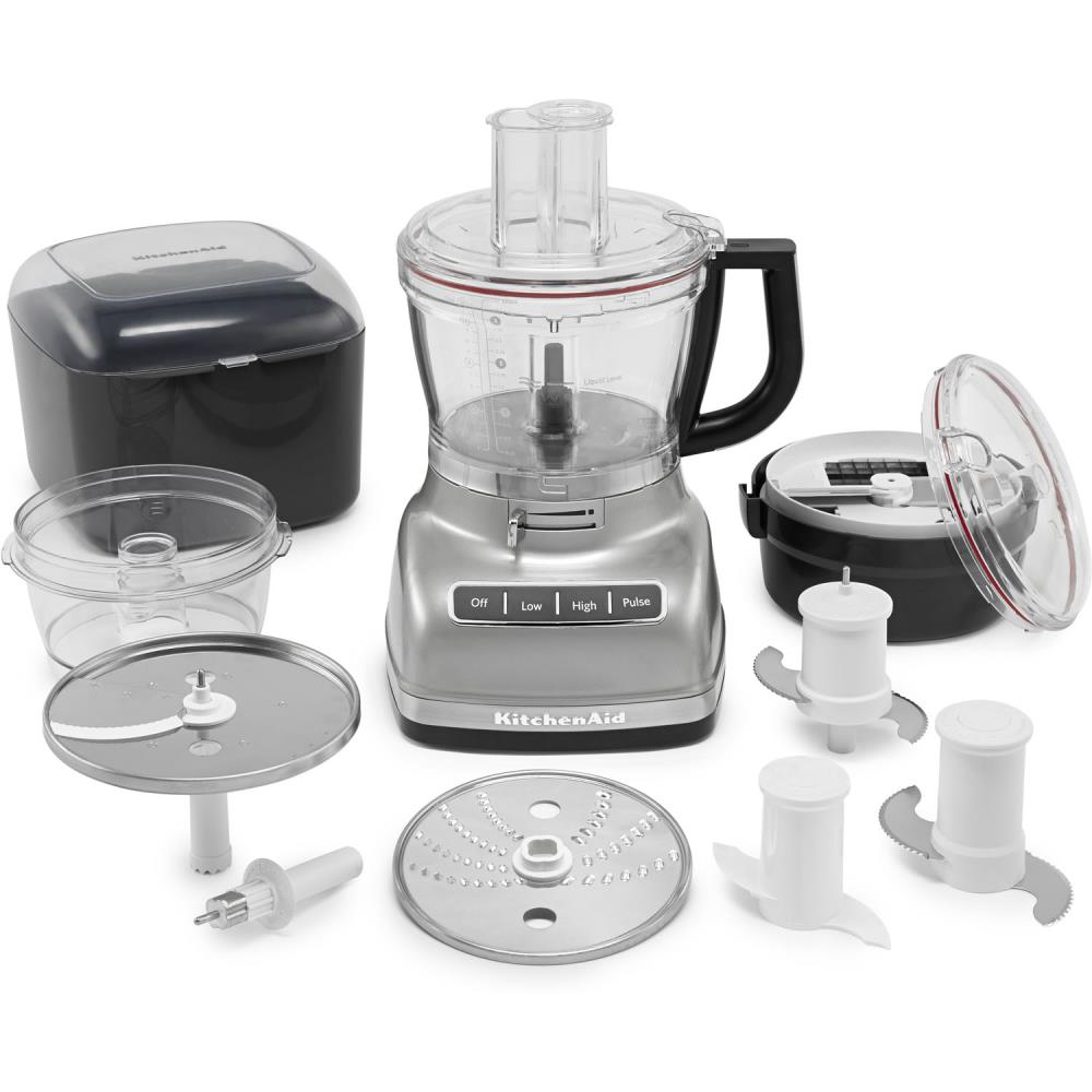  KitchenAid KFP1133CU 11-Cup Food Processor with ExactSlice  System - Contour Silver: Home & Kitchen