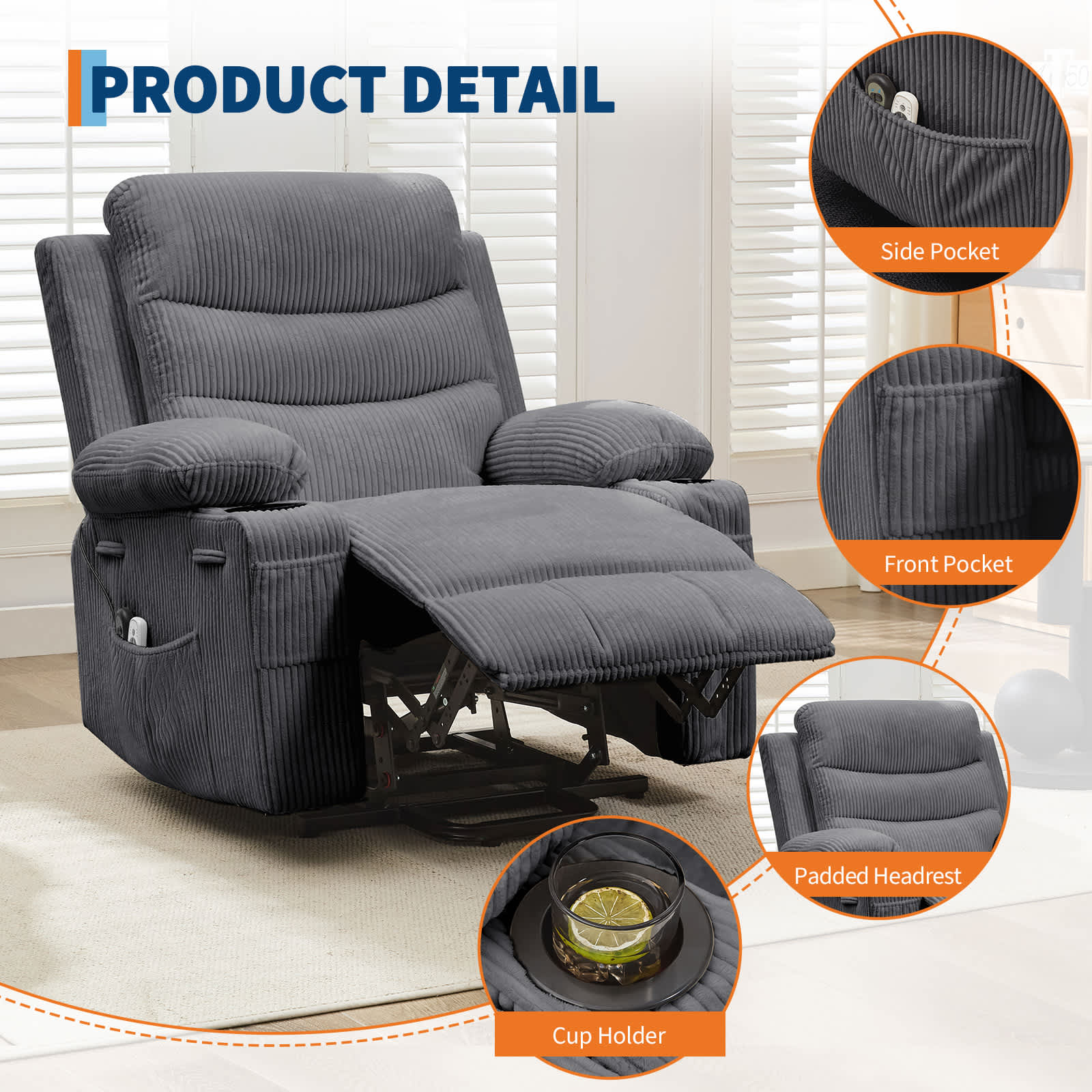 Qeetex WSZB-35MXRN00828 recliners - View #3