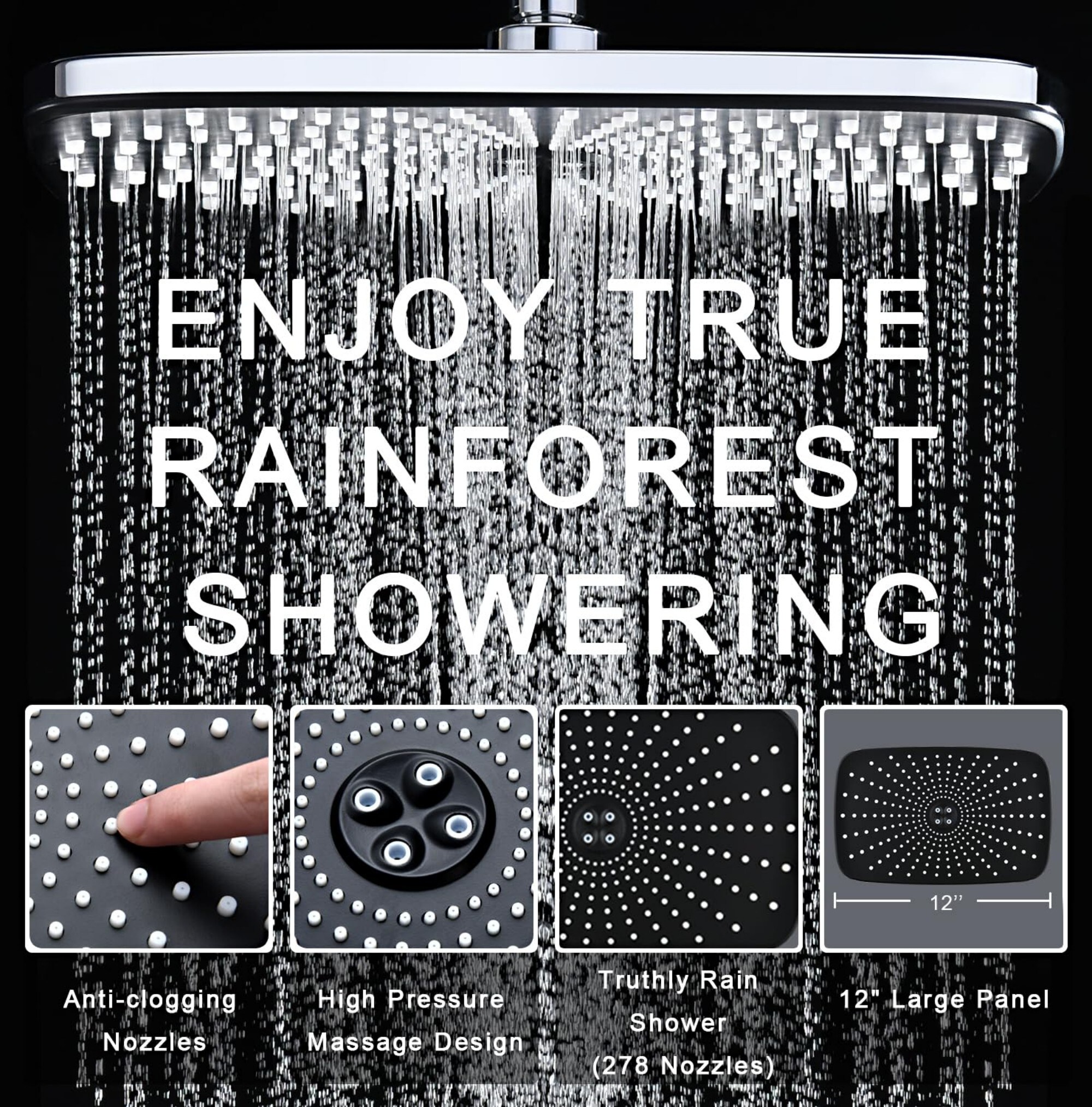 Wudkey L4-IX2J2V Fixed-Showerhead - View #2