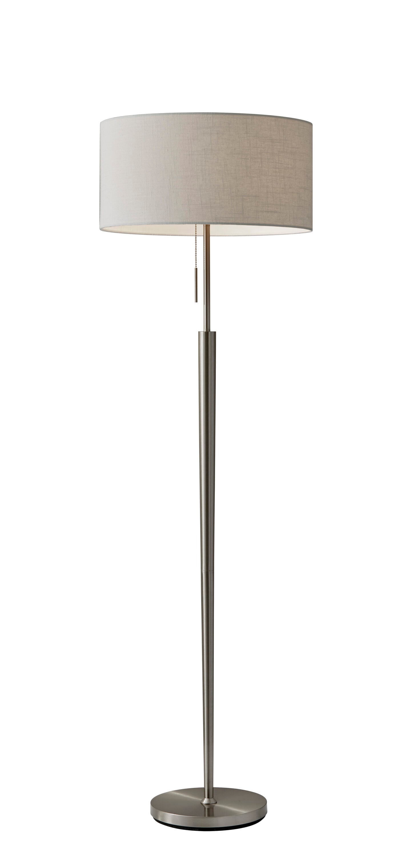 Adesso Hayworth 65-in Brushed Steel Floor Lamp in the Floor Lamps ...
