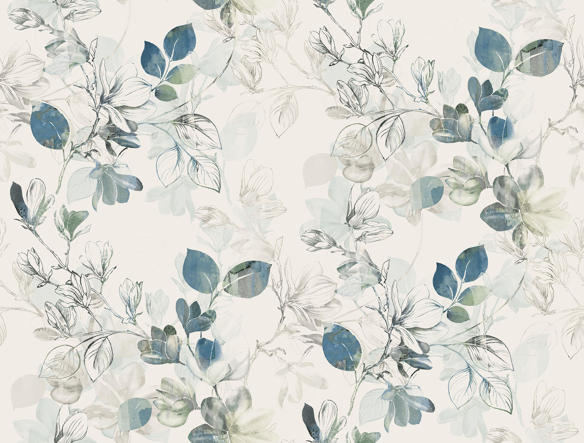 York Wallcoverings CL2544 Impressionist 60.8-Sq. Feet Tan Paper Ivy/Vines Unpasted Wallpaper