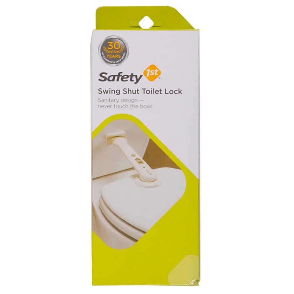 Safety 1st White Plastic Toilet Lock - Easy-to-Use Adhesive, Universal  Design, Automatic Relocking in the Child Safety Accessories department at