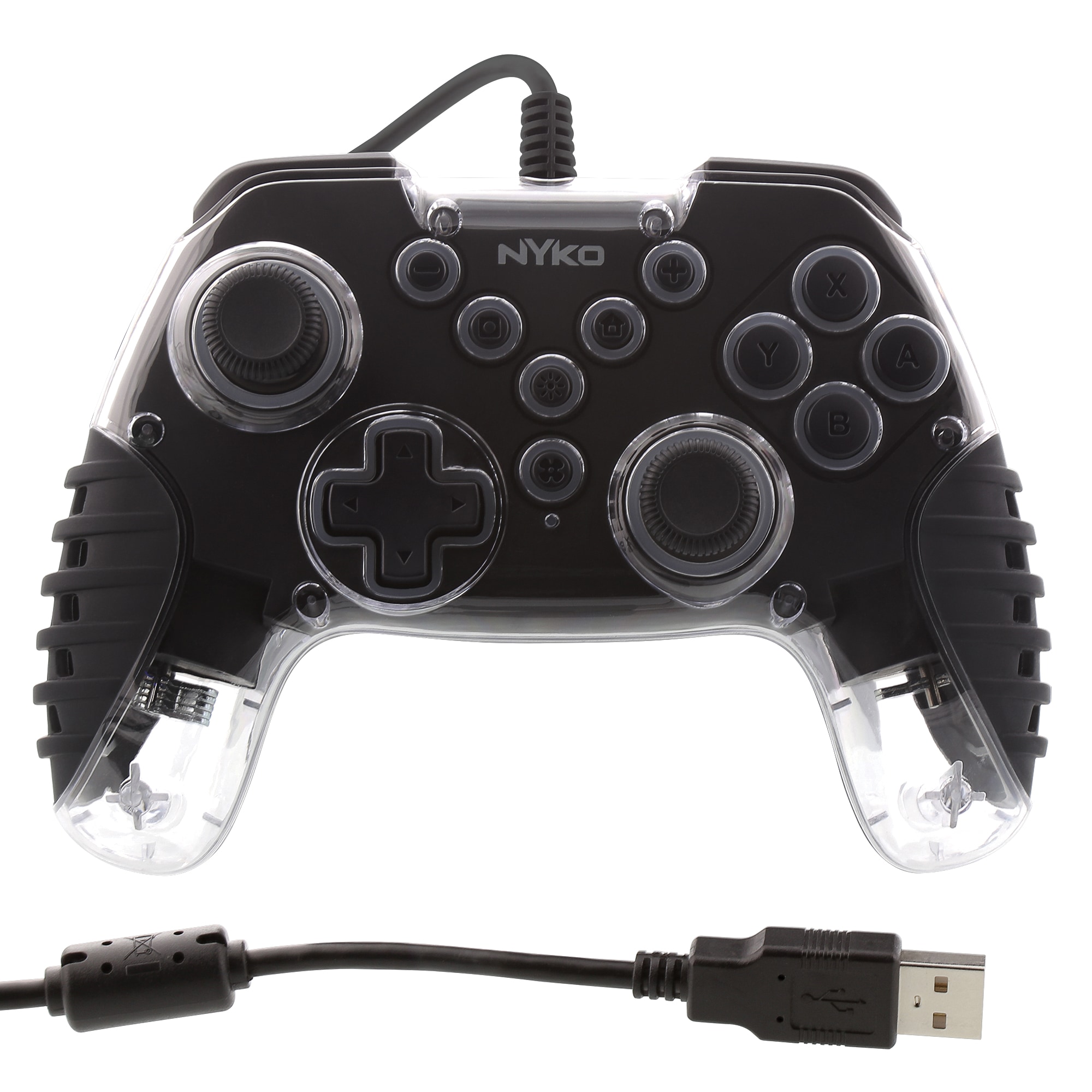 Nyko Clear Game Controller with Built-in 2-Speed Fan, Wired USB 