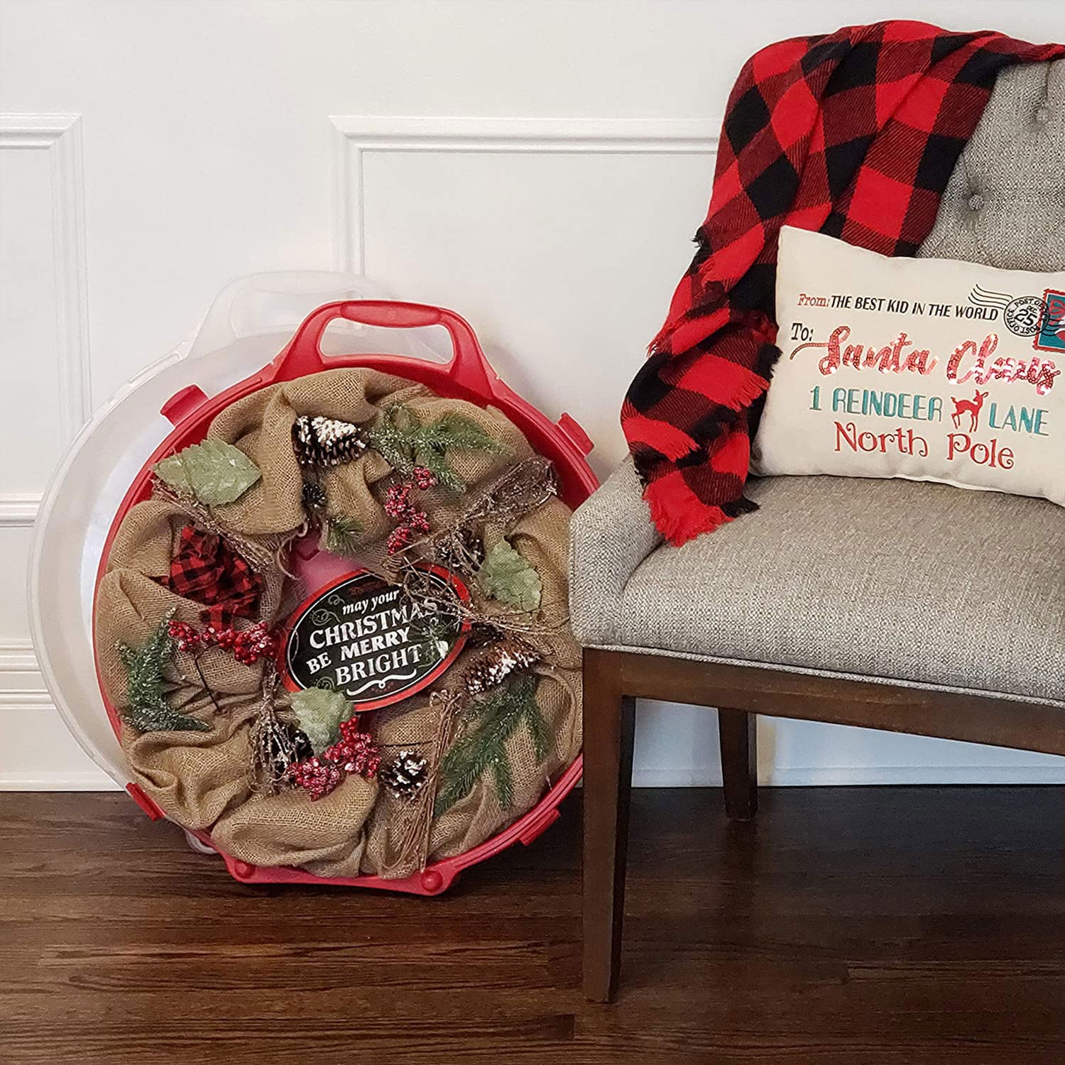 Homz Products 324371 Wreath-Storage - View #7