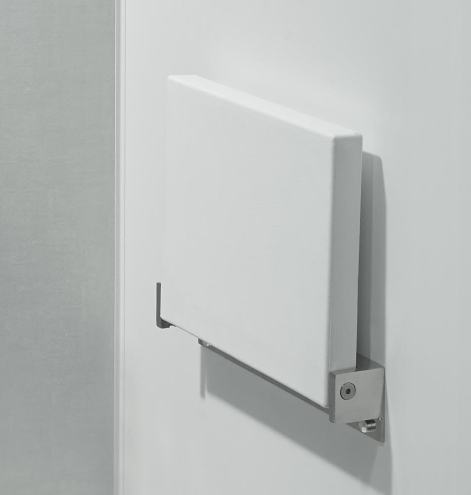 Jacuzzi SS17959 White Stainless Steel Wall Mount Shower Chair