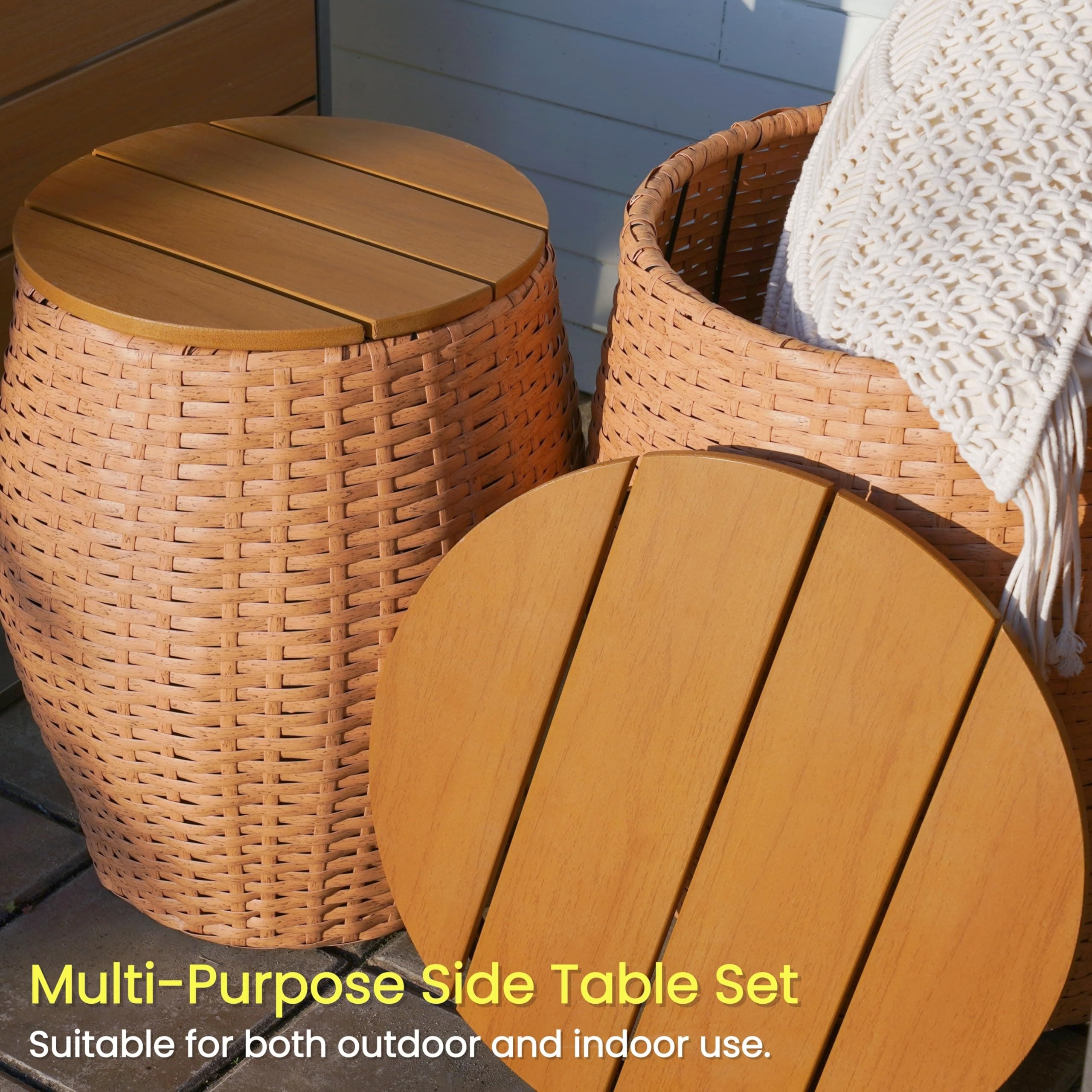AURA OUTDOOR LS-ORST-001-BN Patio-Tables - View #4