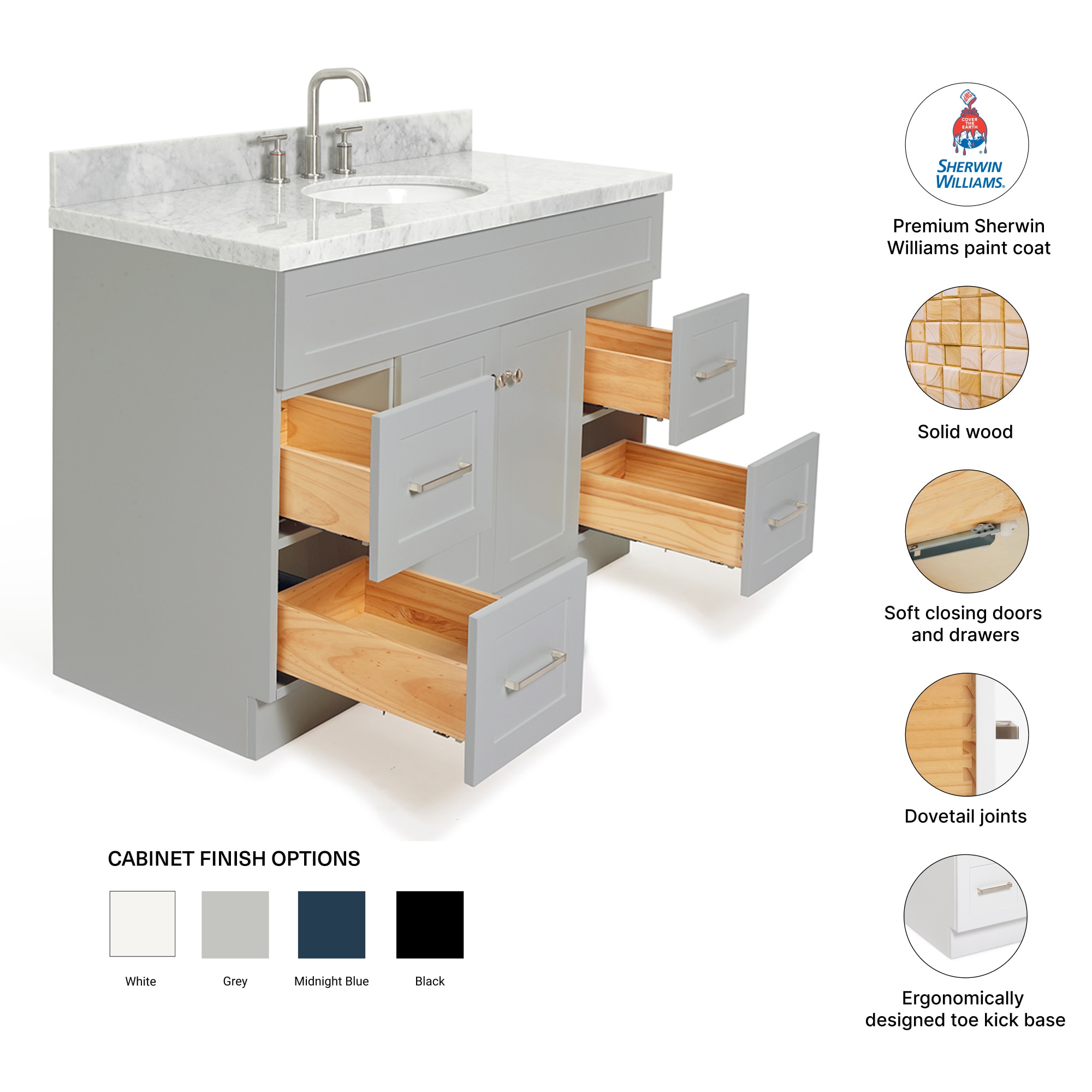 ARIEL F049SCWOVOGRY Bath-Vanity-Combo - View #4