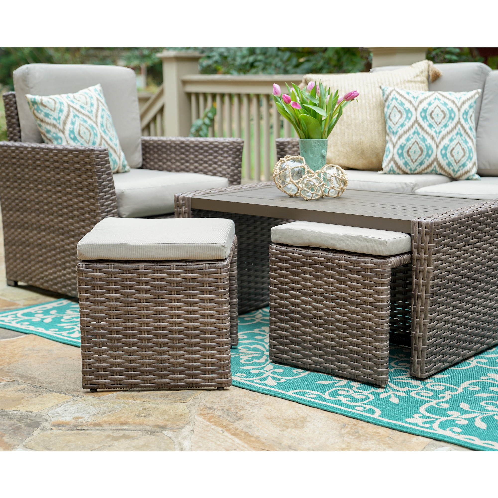 Leisure Made 844019-TAN Patio-Conversation-Sets - View #3