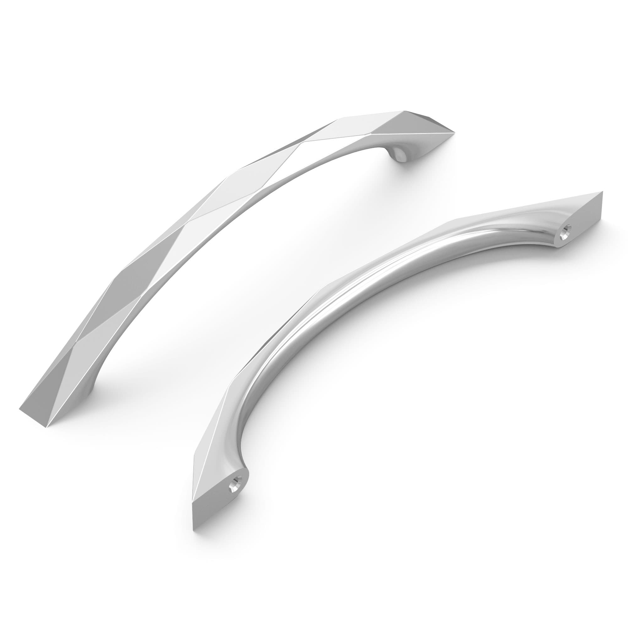 Hickory Hardware H077842CH Karat 5-1/16-in , 128mm Center to Center Chrome Arch Handle