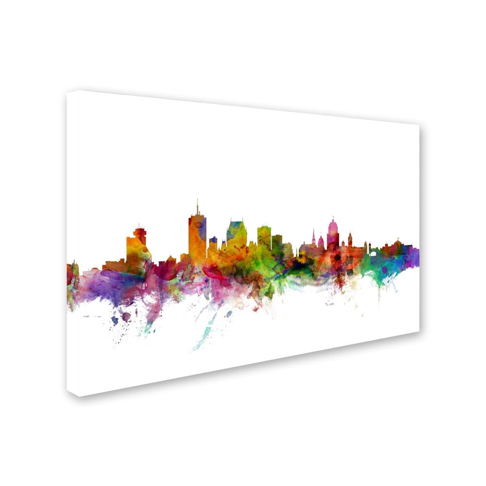 Trademark Fine Art Cityscapes Framed 12-in H x 19-in W Cityscape Print ...