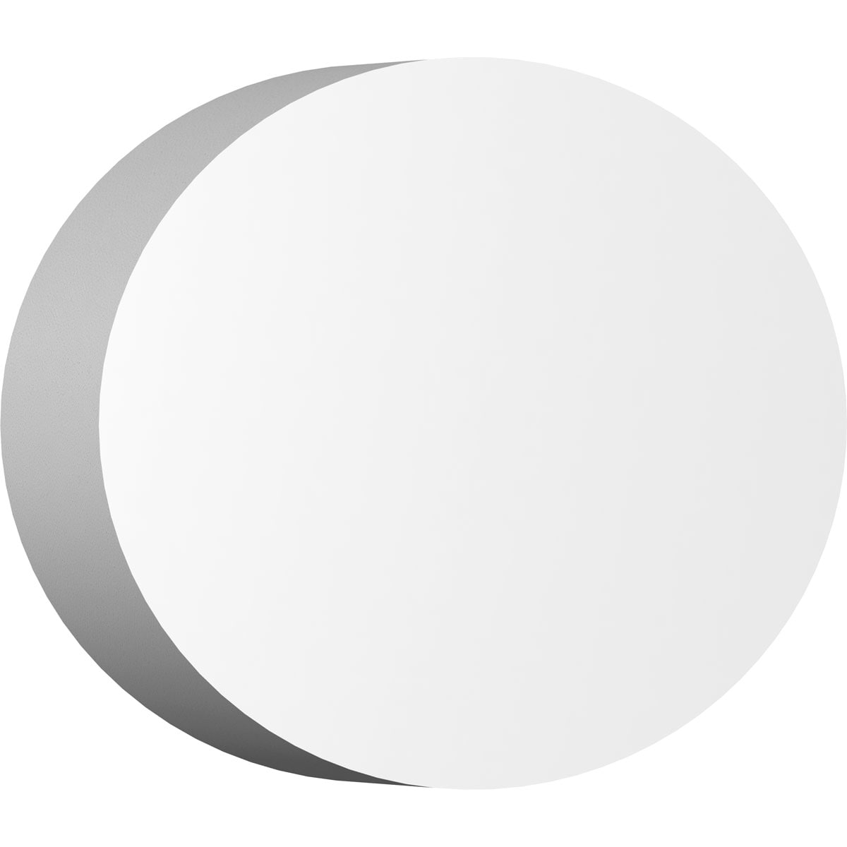 Ekena Millwork ROSP040X028X050DAL00 Standard Dalton with Square Edge 4-in x 2.75-in Round Unfinished PVC Rosette