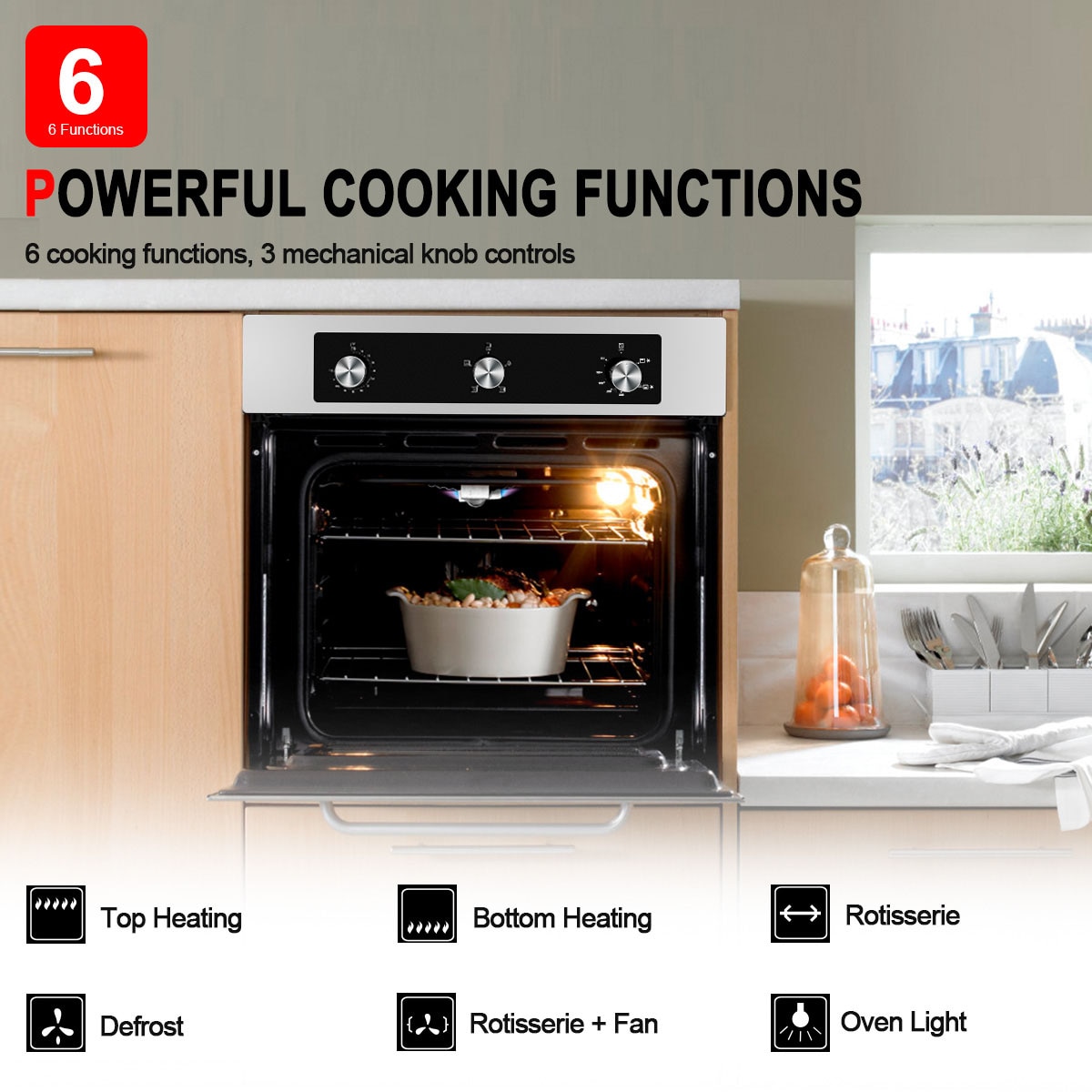 Premier svovl gambling LEGEND CHEF 24-in Convection Single Gas Wall Oven (Stainless Steel) in the  Gas Wall Ovens department at Lowes.com