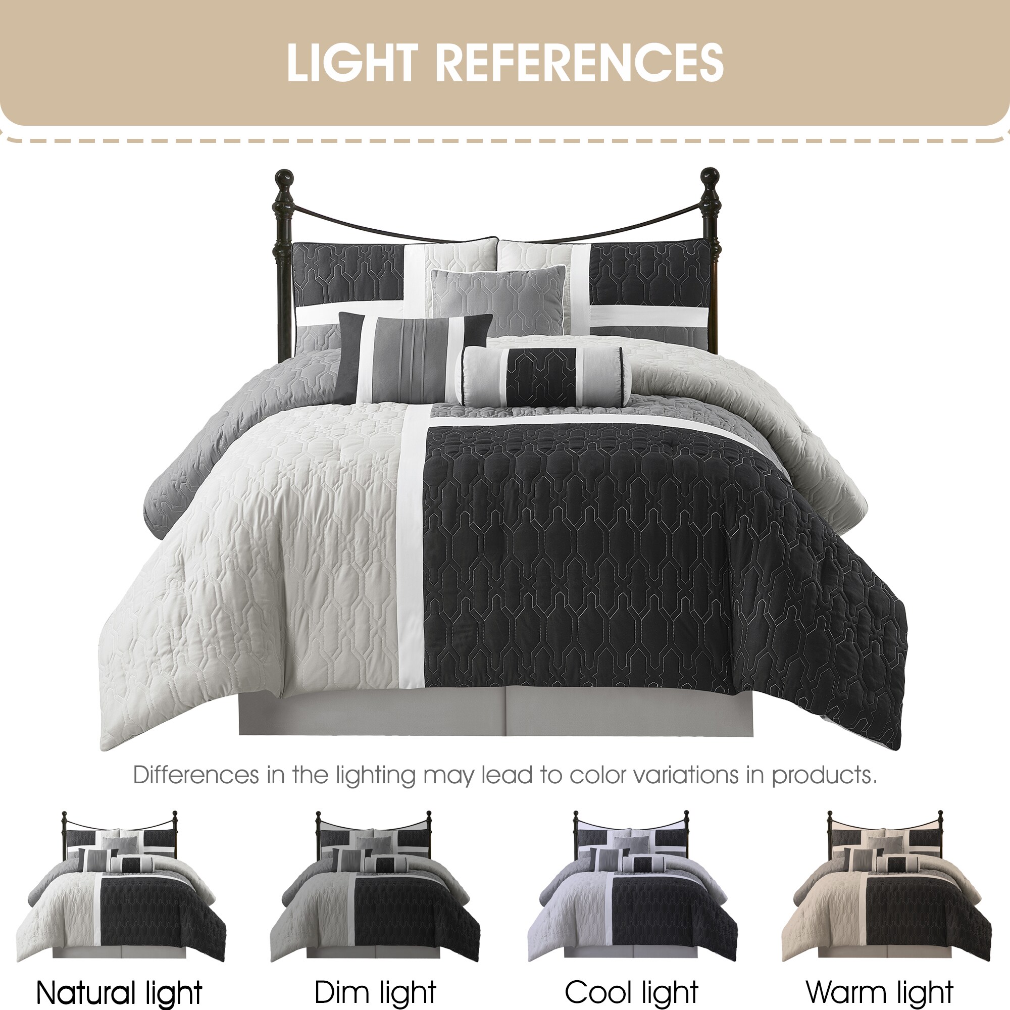 Nanshing NATALIA7-Q-GREY bedding - View #7