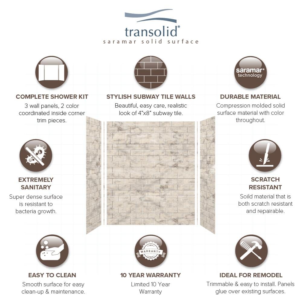 Transolid SWK603672-49 Shower-Wall-Surrounds - View #9