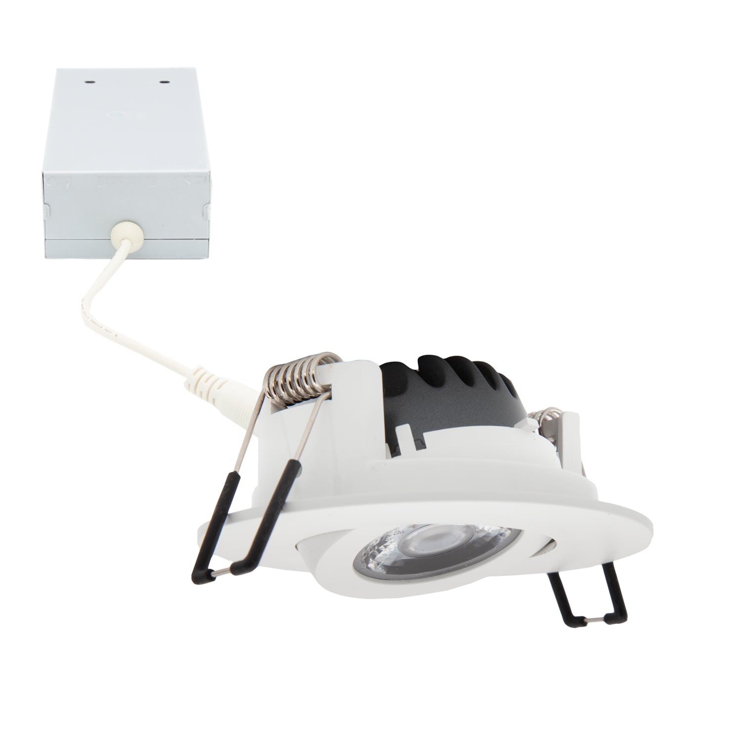 Maxxima MRL-S30700W White 3-in 500 -Lumens Warm White Round Dimmable LED Canless Damp rated Recessed Downlight