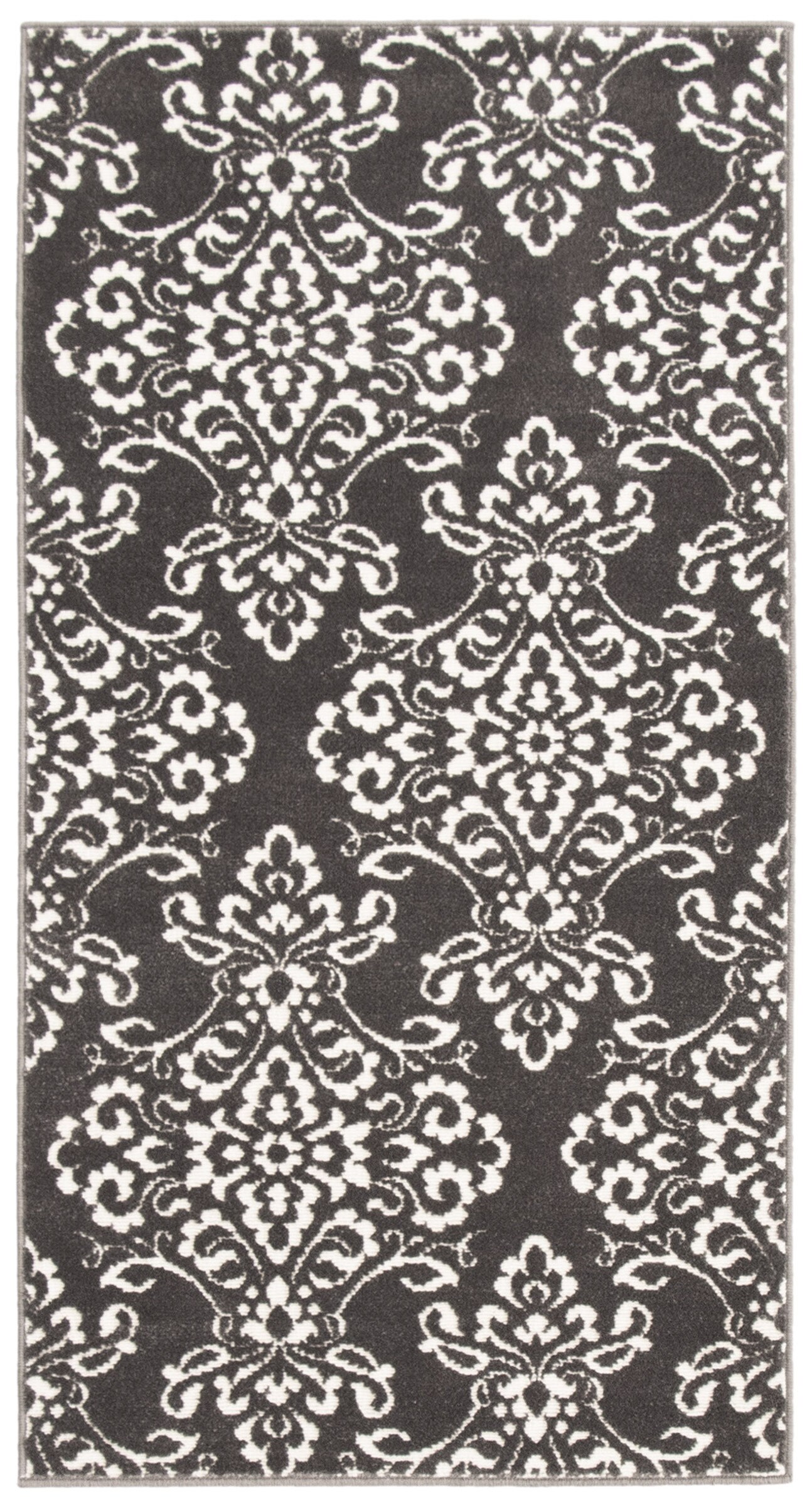 ECARPETGALLERY 351042 Patty 3 x 5 (ft) Polypropylene Gray Rectangular Indoor Abstract Area rug