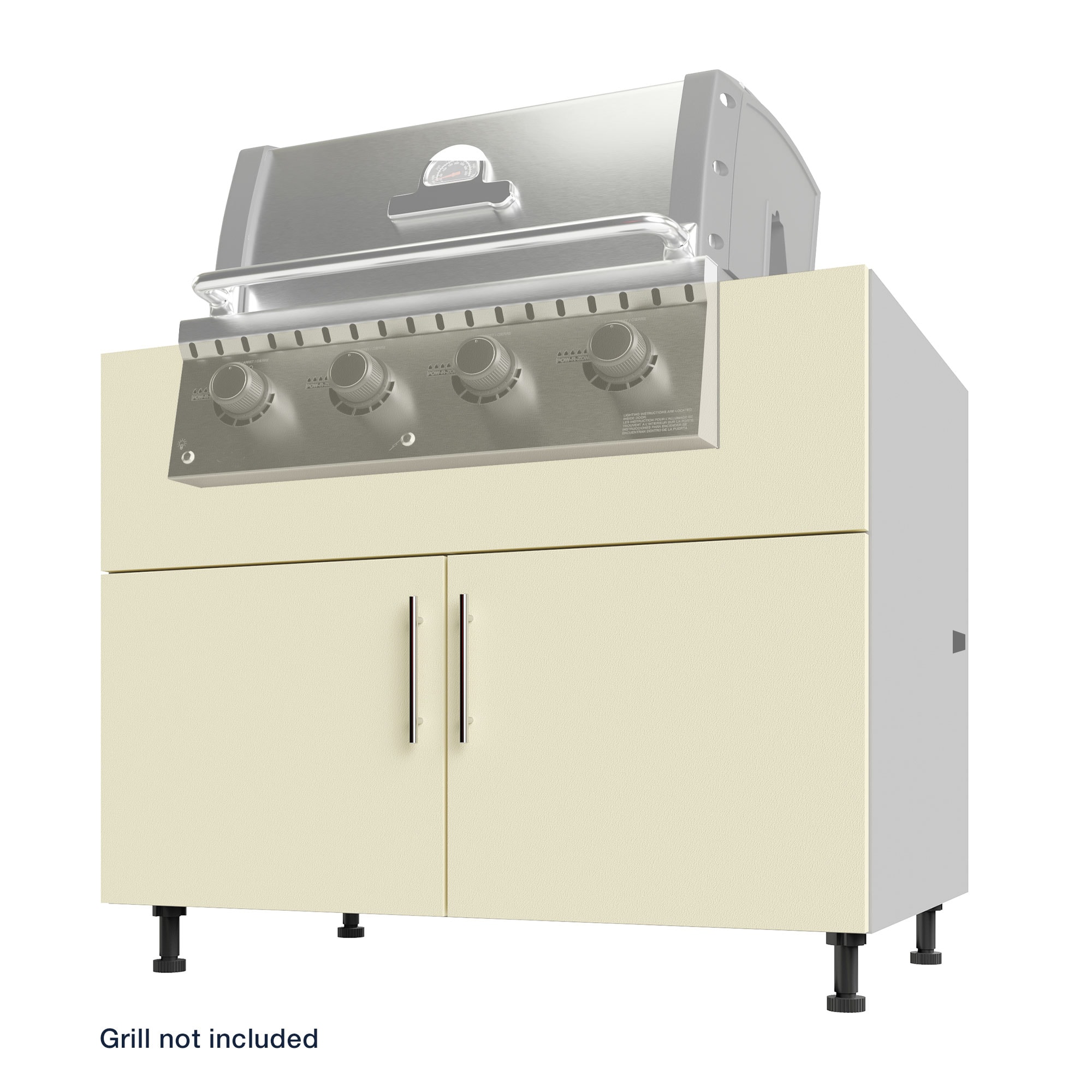 WeatherStrong IBG42-MBB Miami 42-in W x 27-in D x 34.5-in H Modular Outdoor Kitchen Grill cabinet