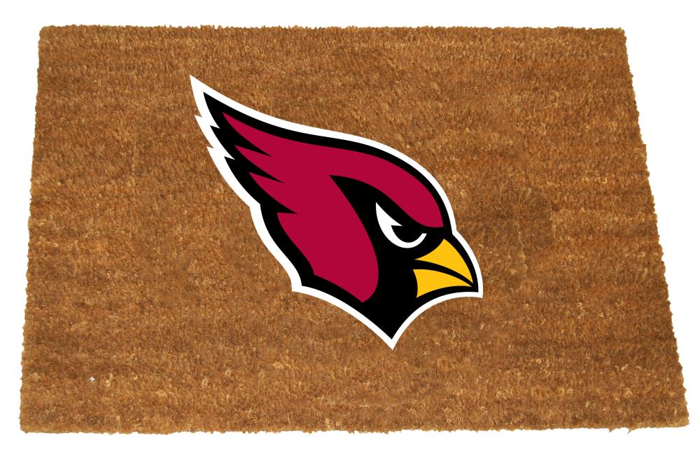 The Memory Company NFL-ACA-1689 Arizona Cardinals 29.5-in x 19.5-in Team Coir Non-Slip Grip Outdoor Decorative Sports Door Mat