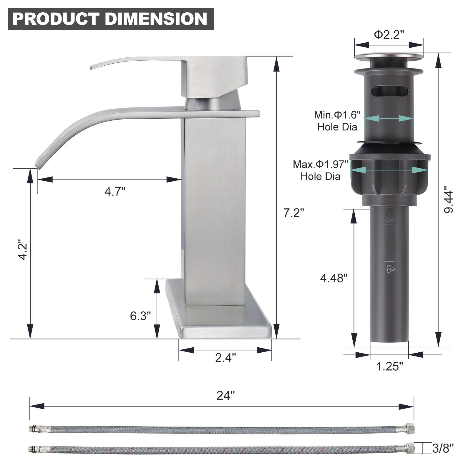 WOWOW 7711A2-LW Lavatory-Faucets - View #6